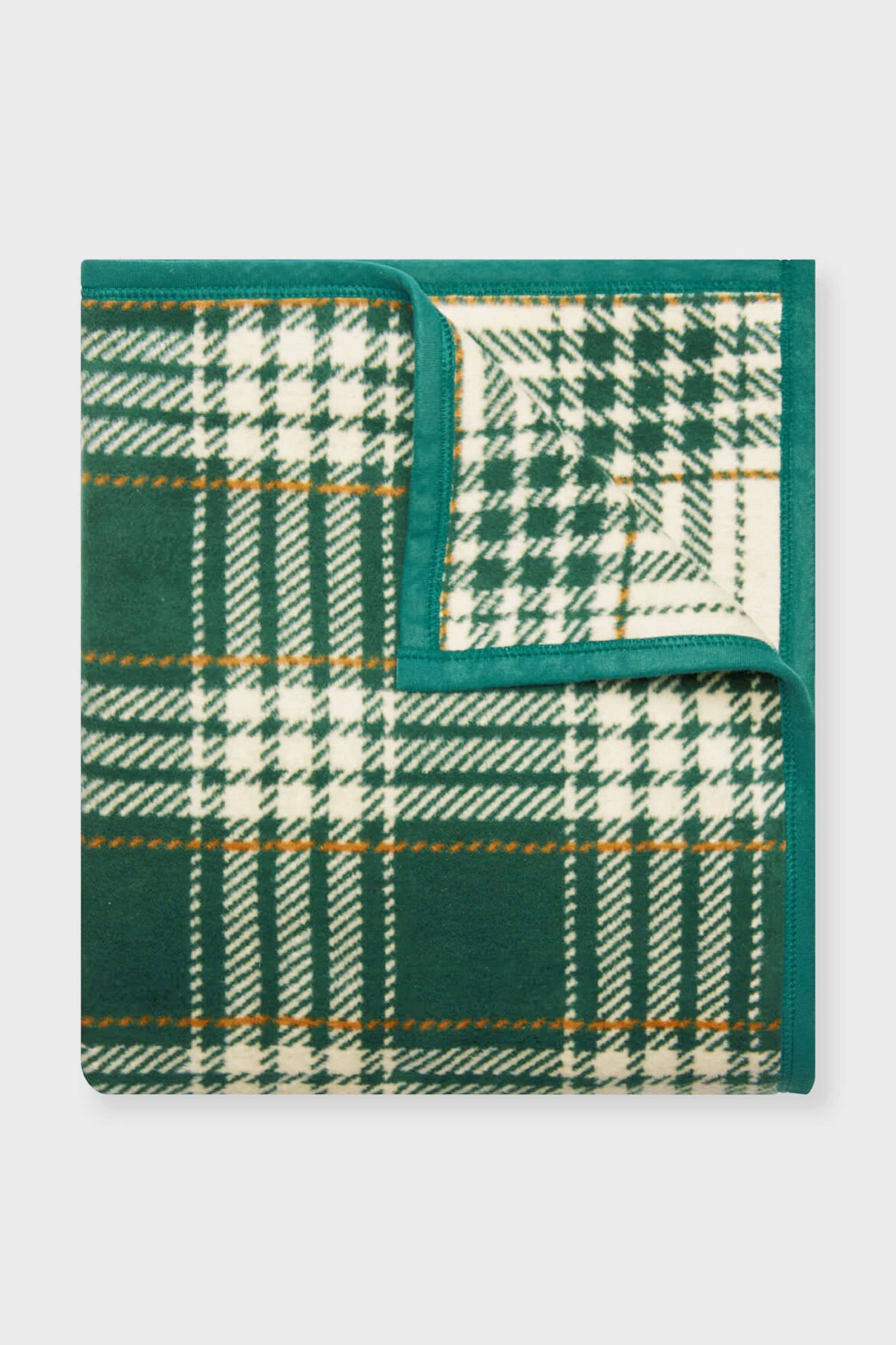 Autumn Plaid Evergreen Blanket-Get Girly