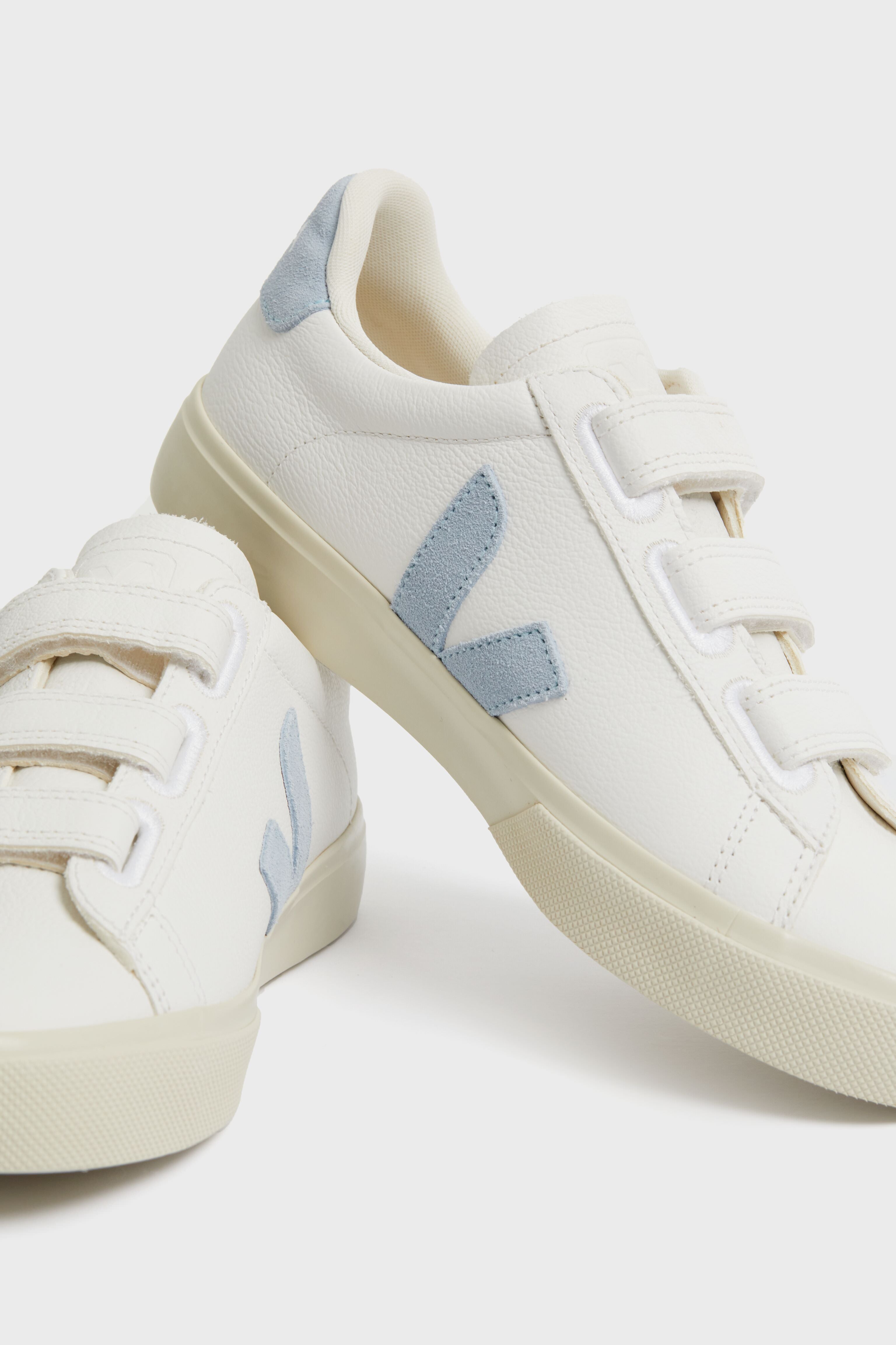 Extra White Steel Blue Recife Logo Sneakers-Get Girly