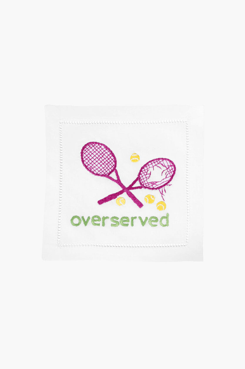 Overserved Cocktail Napkins (Set of 4)-Get Girly
