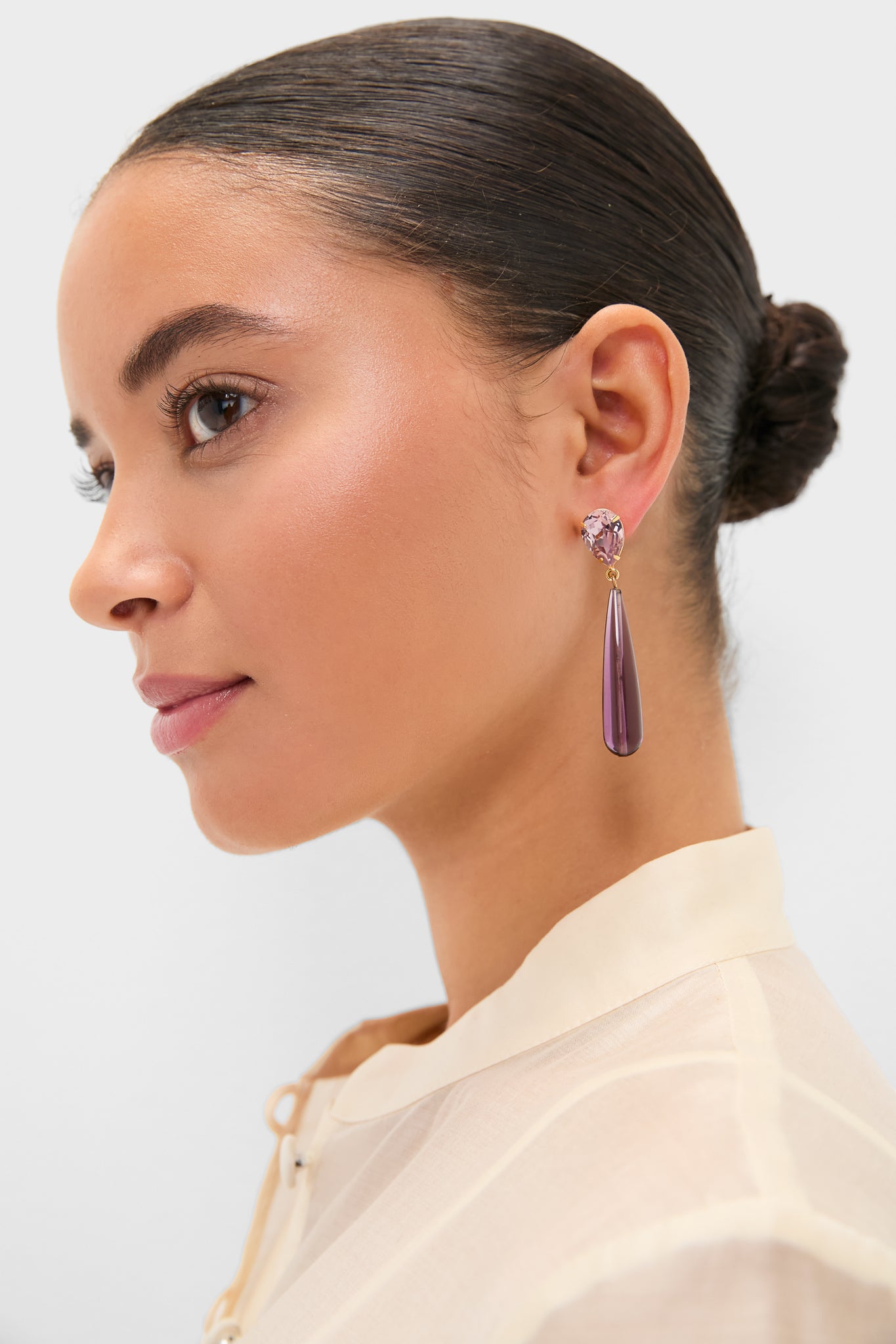 Amethyst Caroline Earrings-Get Girly