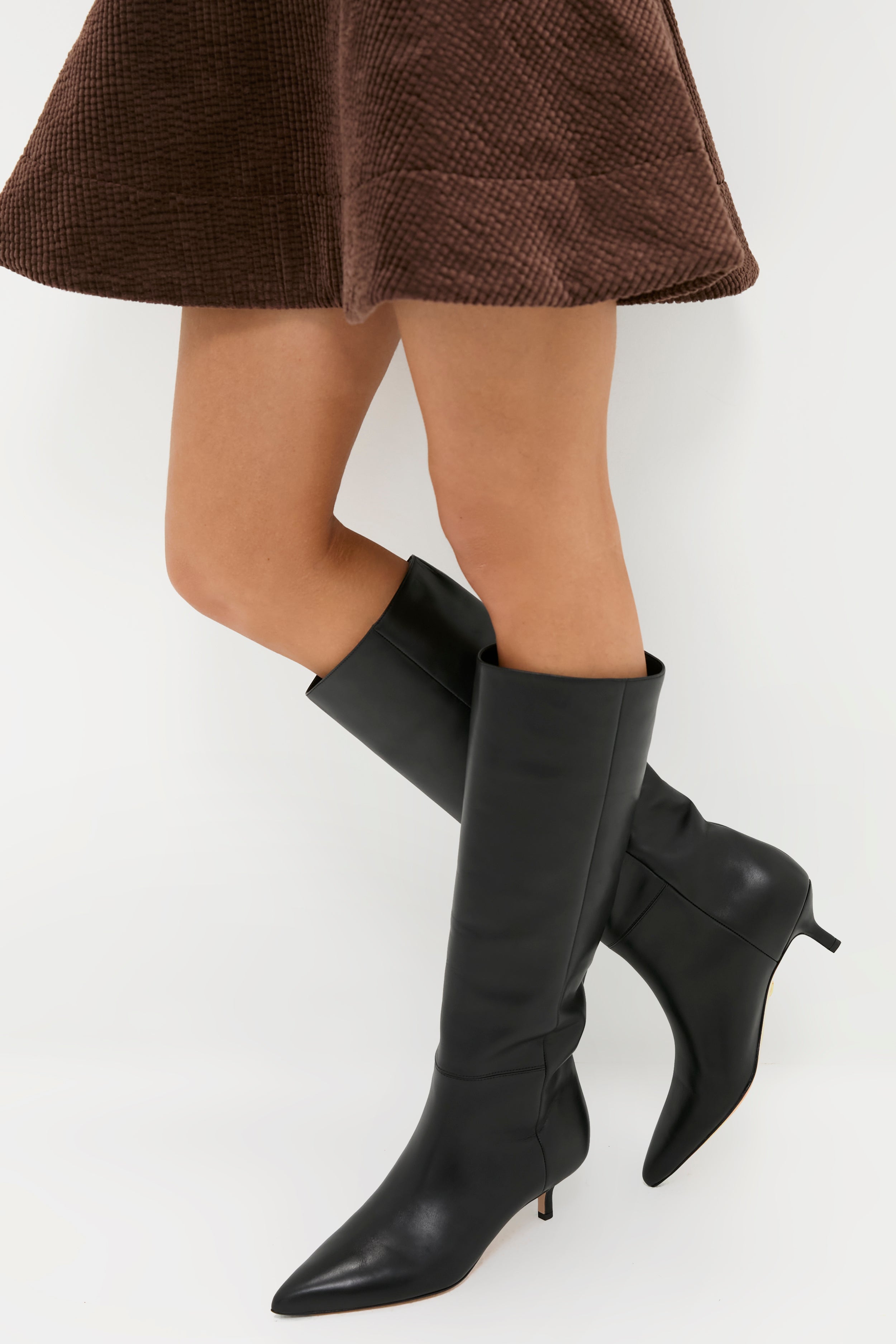 Black Lisa 45 Tall Shaft Boots-Get Girly