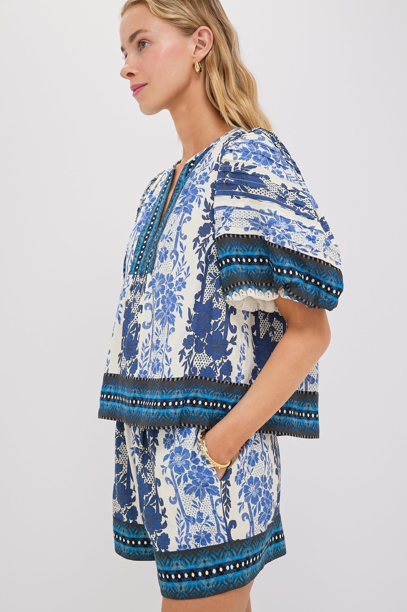 Bondi Blues Viscose Dina Blouse-Get Girly