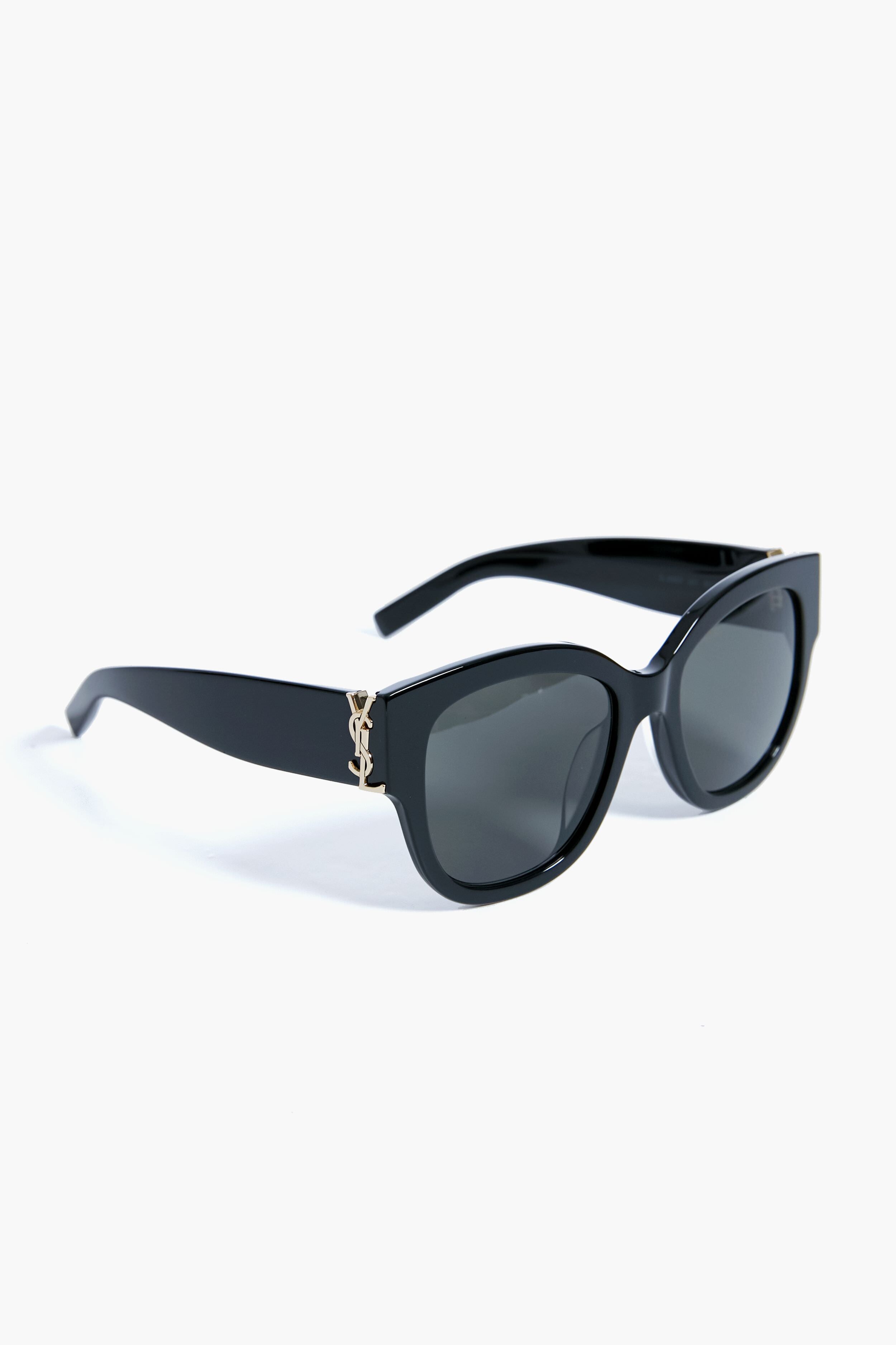 Black and Gold Square Sunglasses-Get Girly