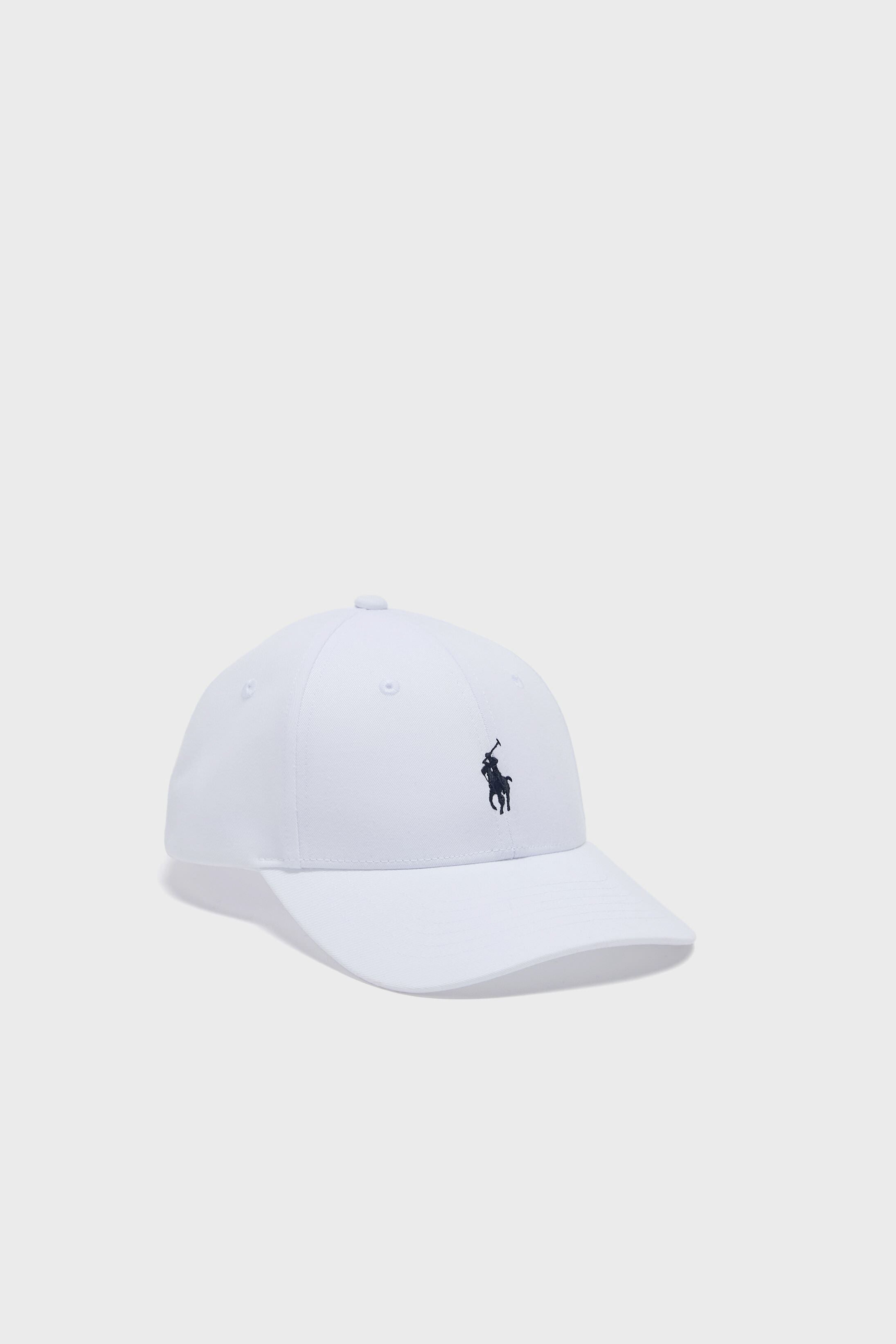 White Twill Polo Player Cap-Get Girly