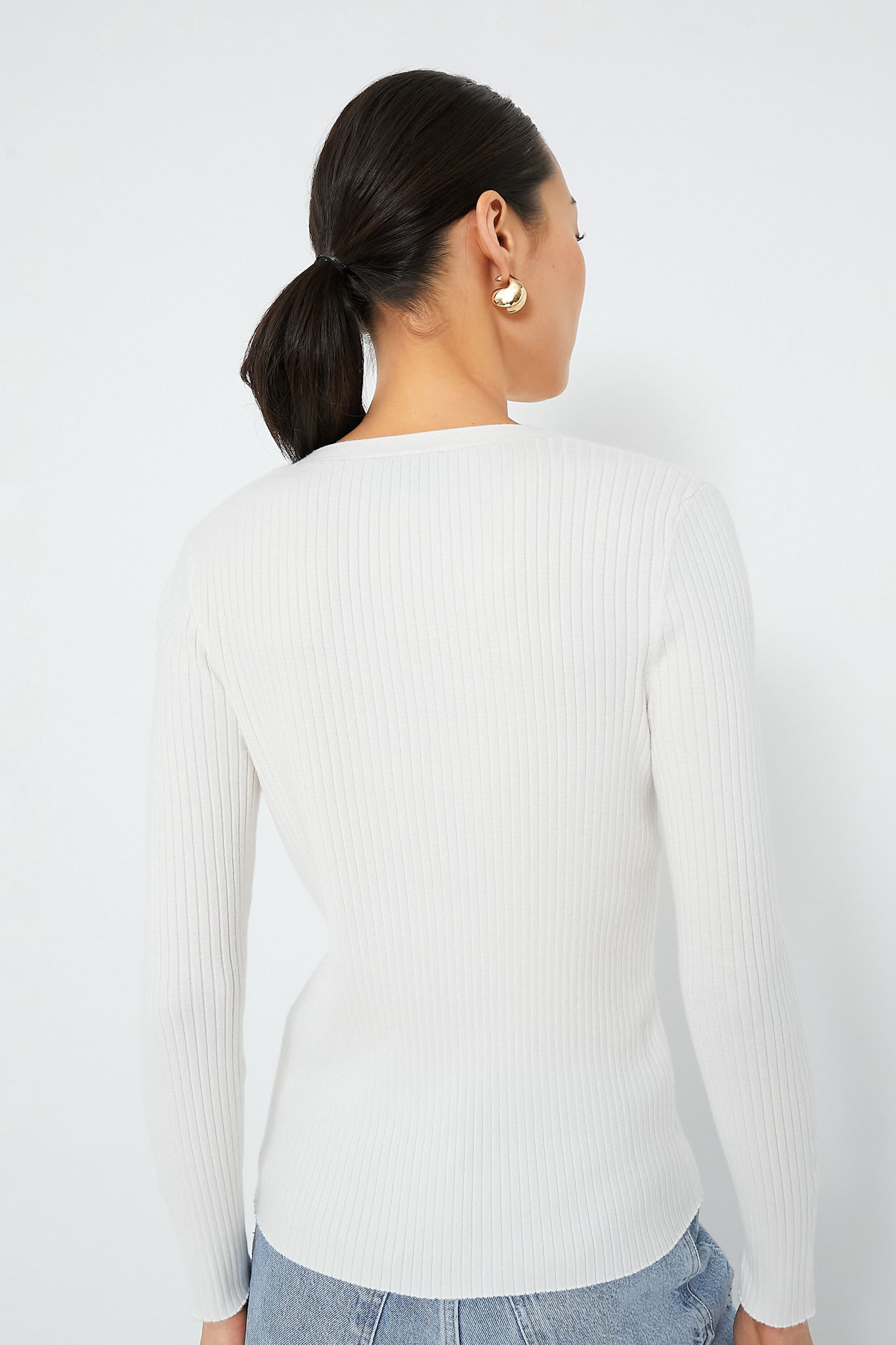 Winter White Hendrix Henley-Get Girly