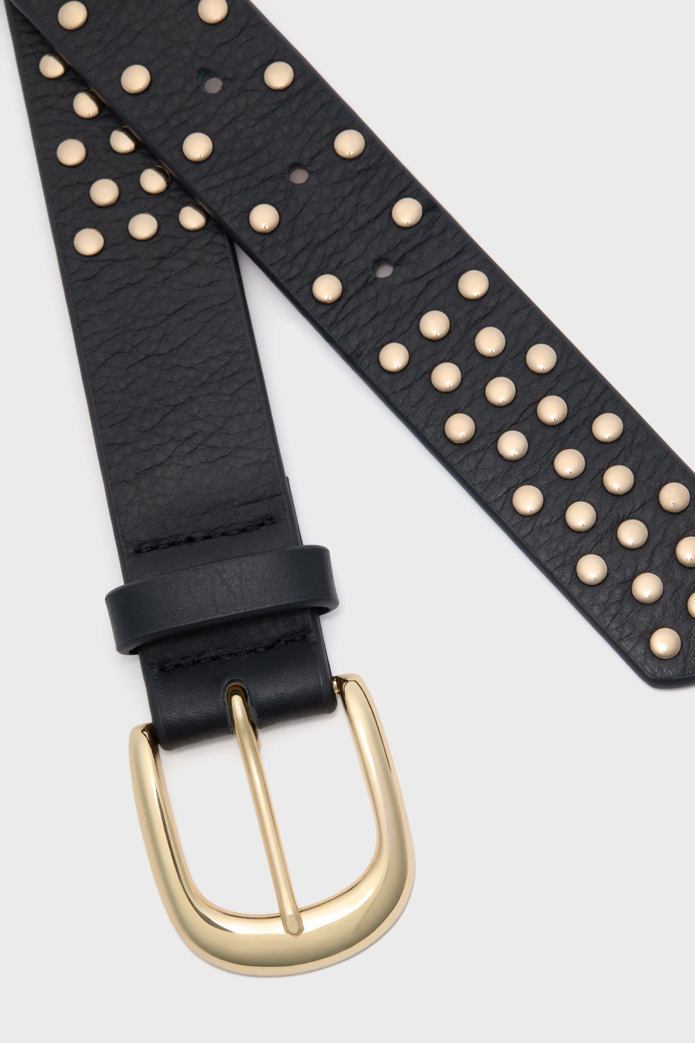 Black and Gold Studded Idris Belt-Get Girly