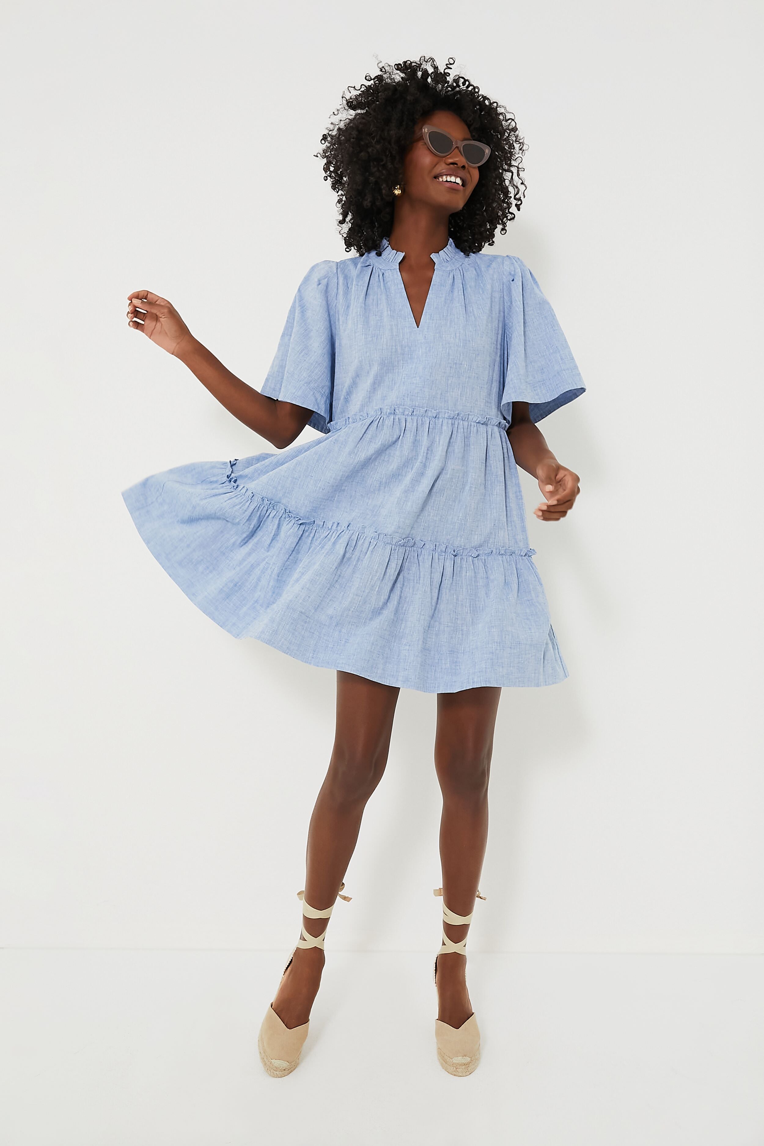 Chambray Crawford Dress-Get Girly