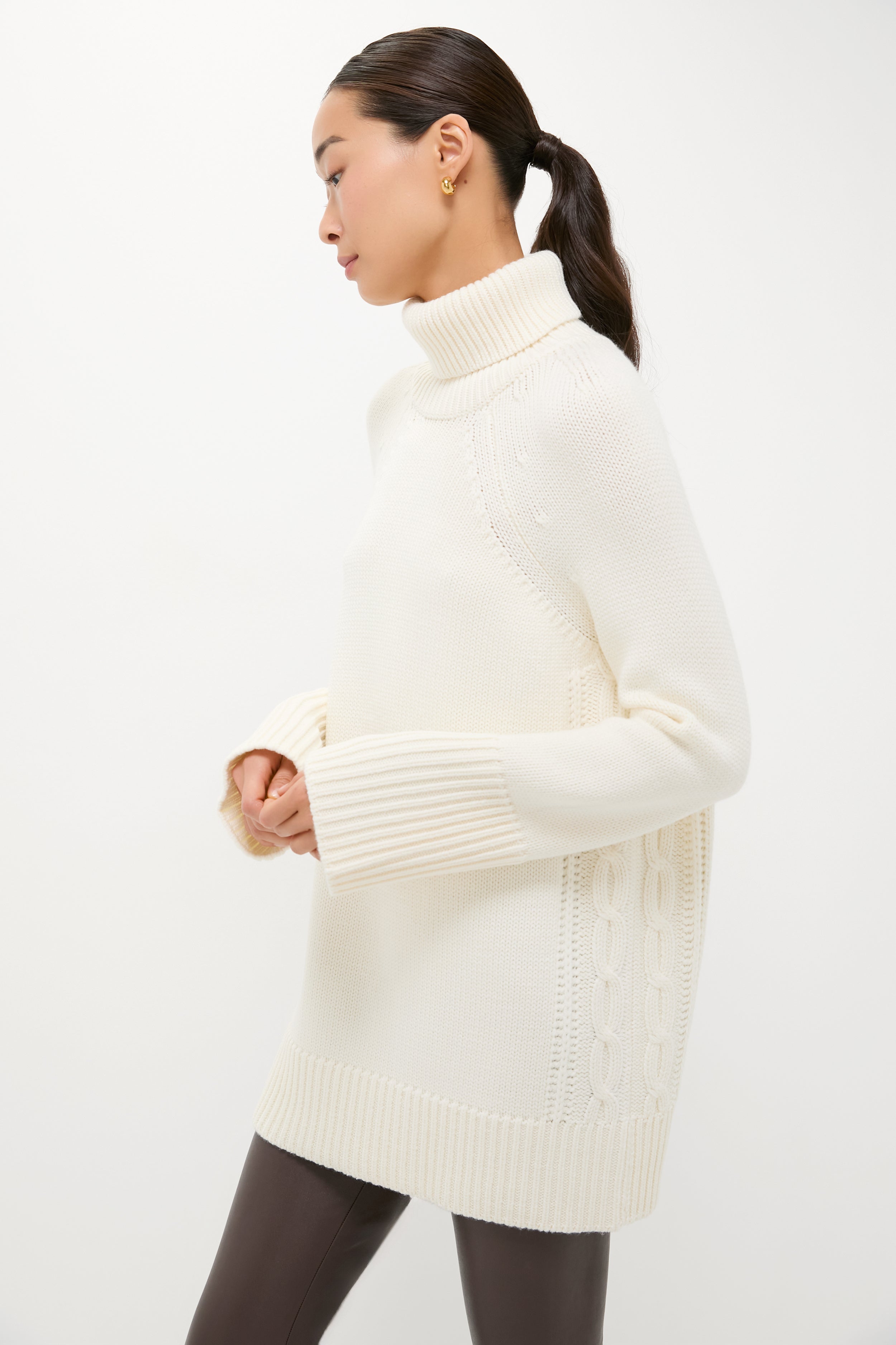 Ivory Louisa Turtleneck Sweater-Get Girly