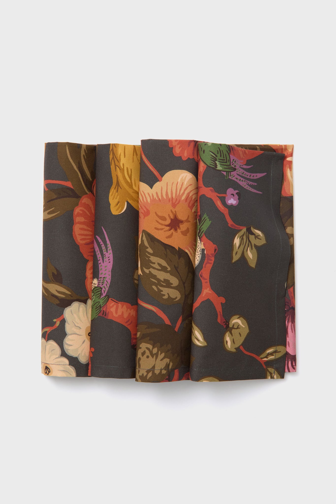 Baroque Floral Printed Napkins Set of 4-Get Girly