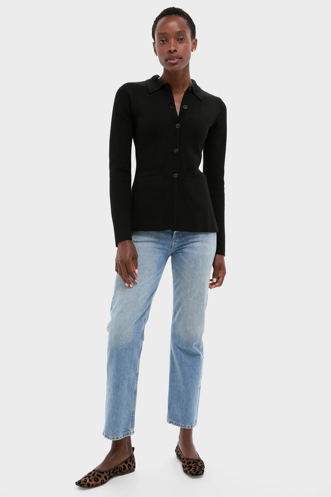 Black Betti Knit Cardi-Get Girly