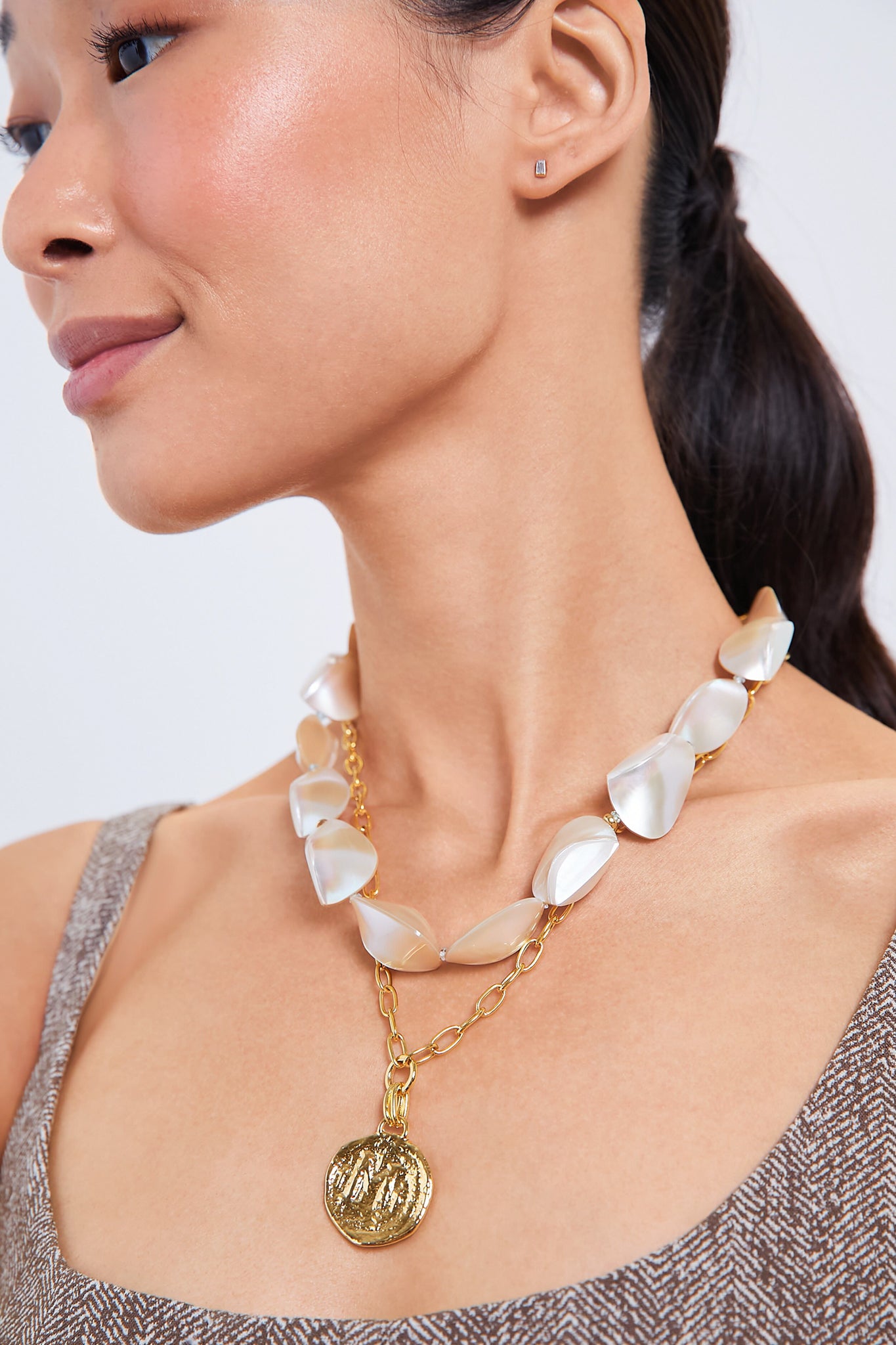 White Pas de Deux Necklace-Get Girly