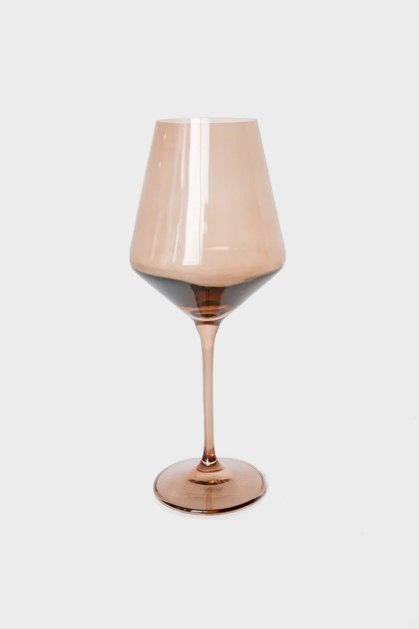 Amber Smoke Stemmed Glasses Set of 6-Get Girly