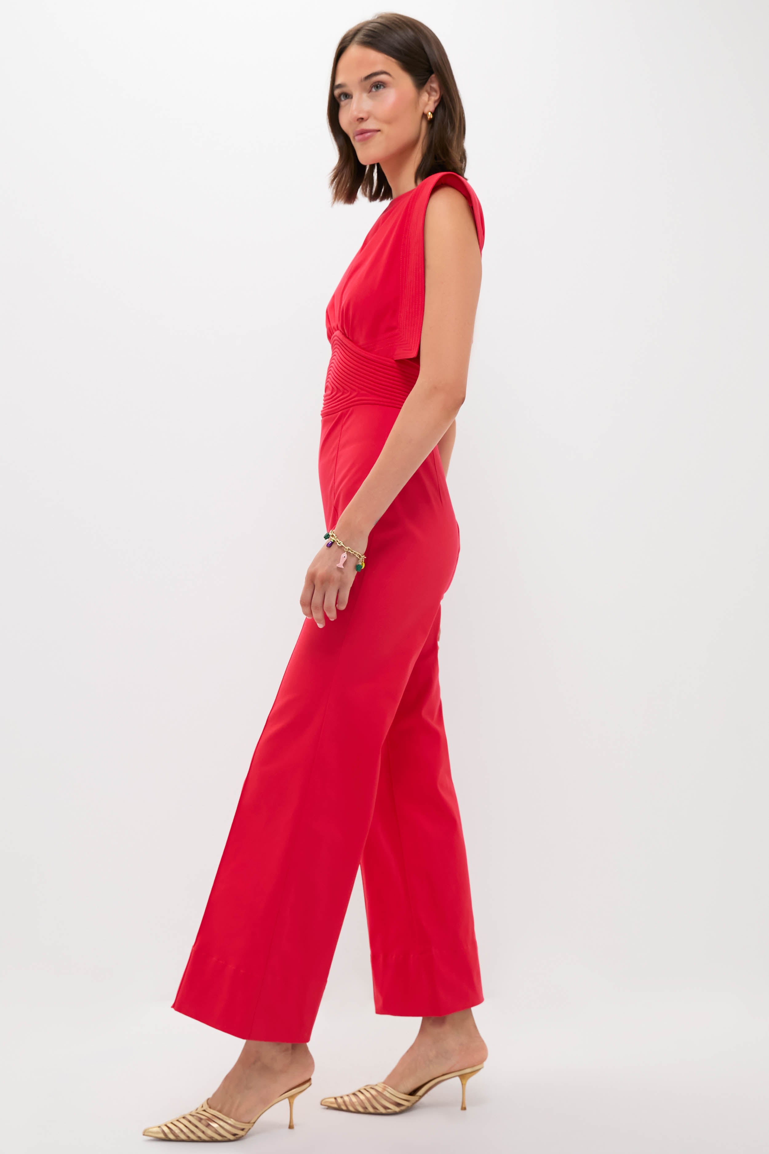 Red Lienzo Abierto Jumpsuit-Get Girly