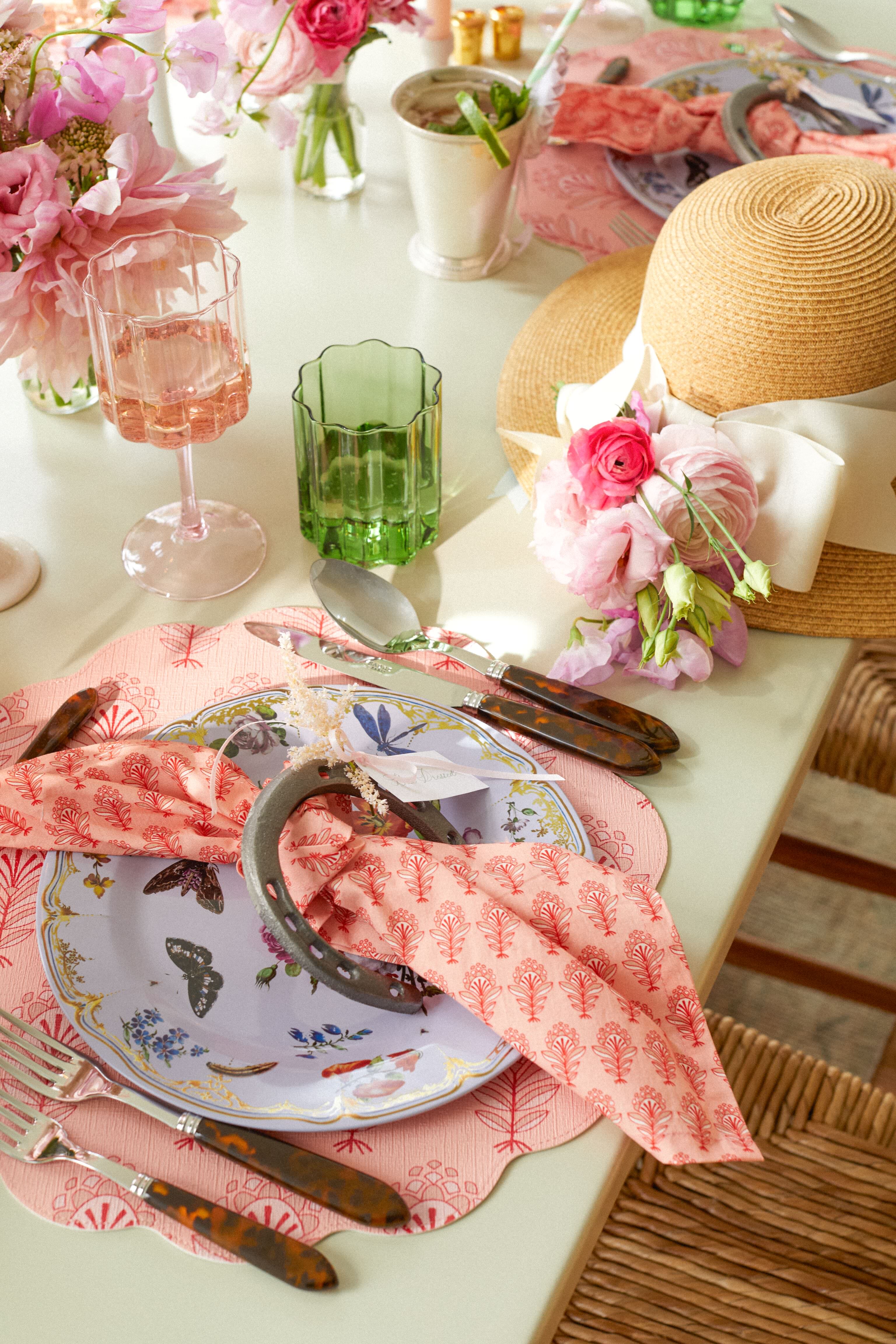 Faux Tortoise 5 Piece Place Setting-Get Girly