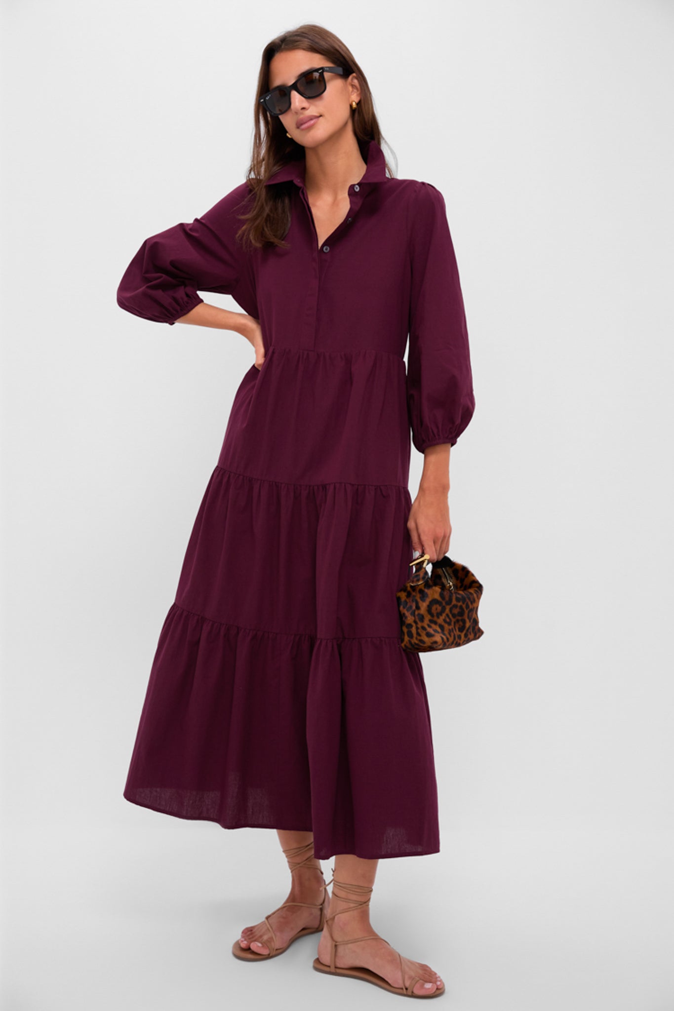 Winetasting Cotton Mabel Maxi Dress-Get Girly