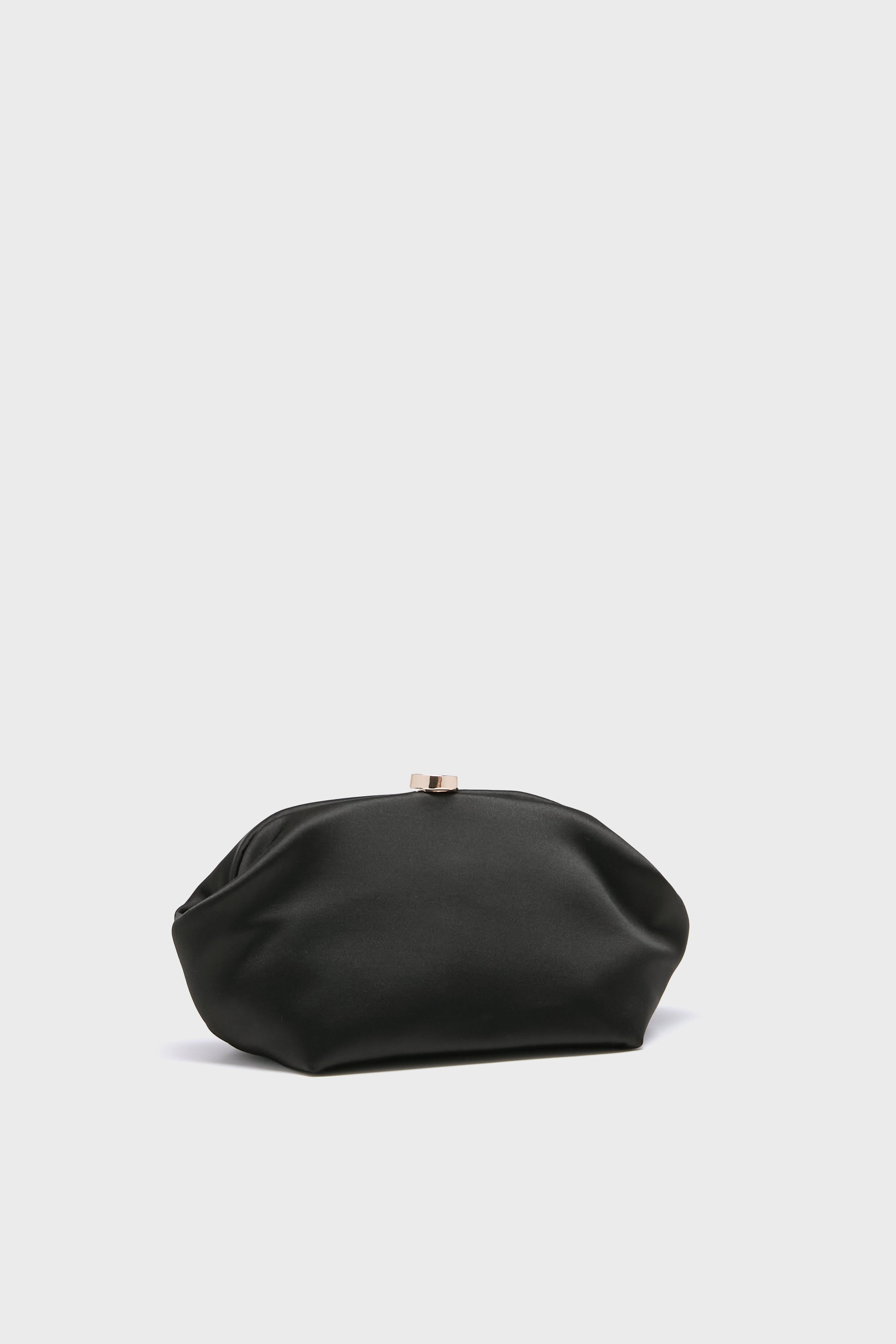 Black Karina Satin Clutch-Get Girly