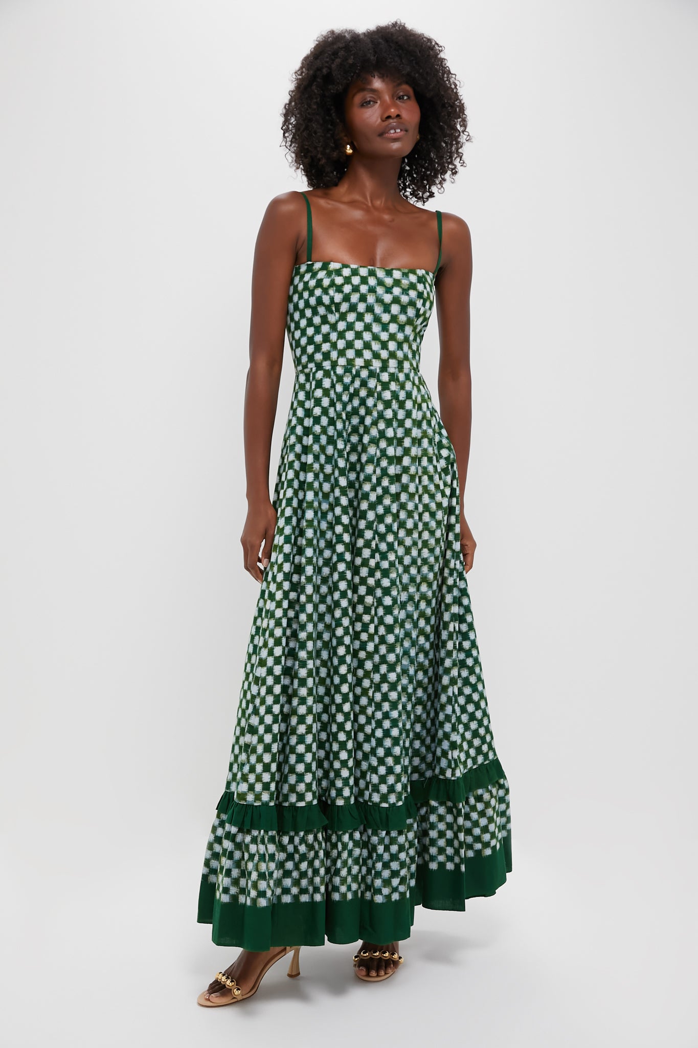 Green Checkmate Dress-Get Girly