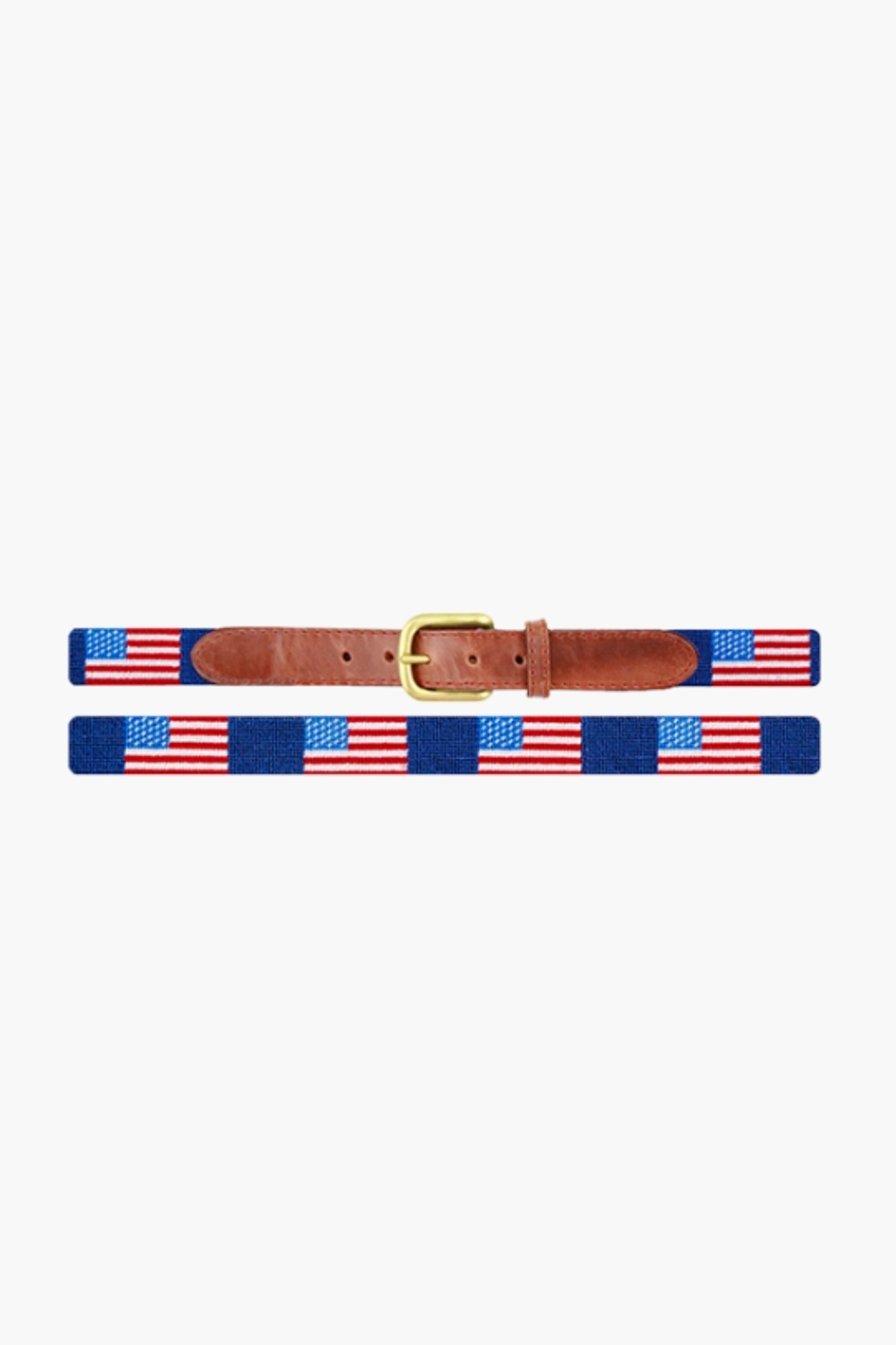 Navy American Flag Needlepoint Childrens Belt-Get Girly
