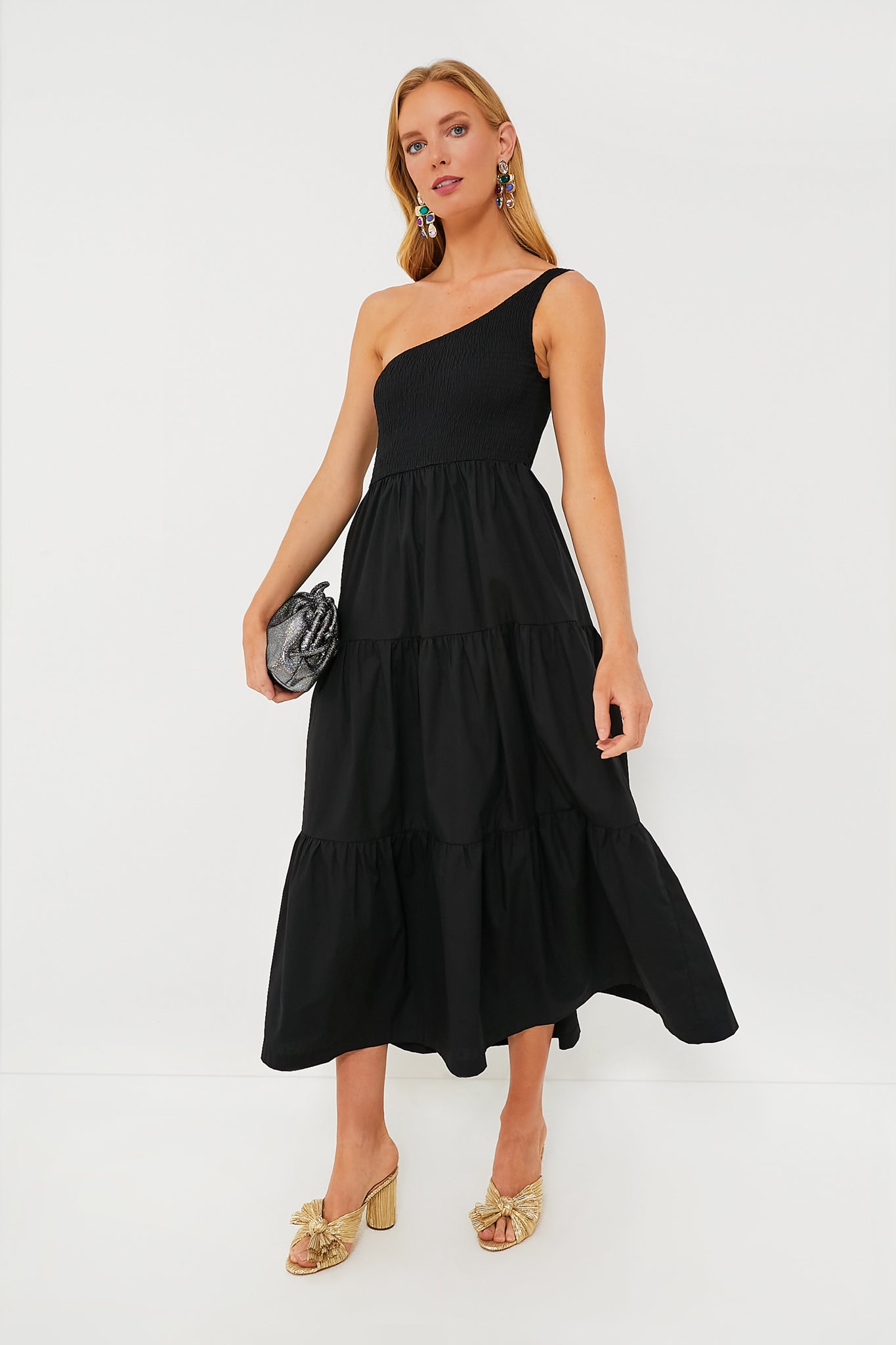 Black Milada Midi Dress-Get Girly