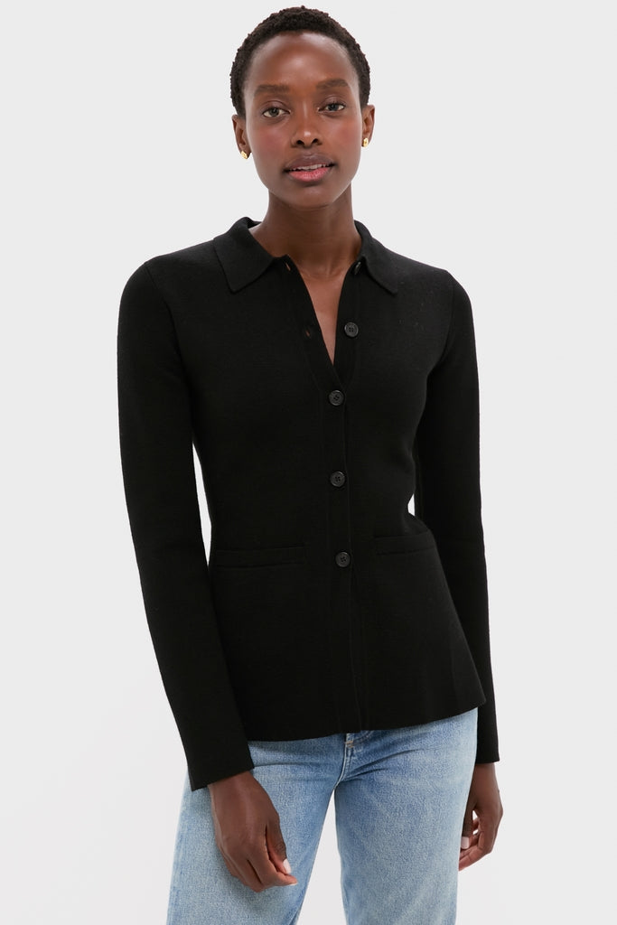 Black Betti Knit Cardi-Get Girly