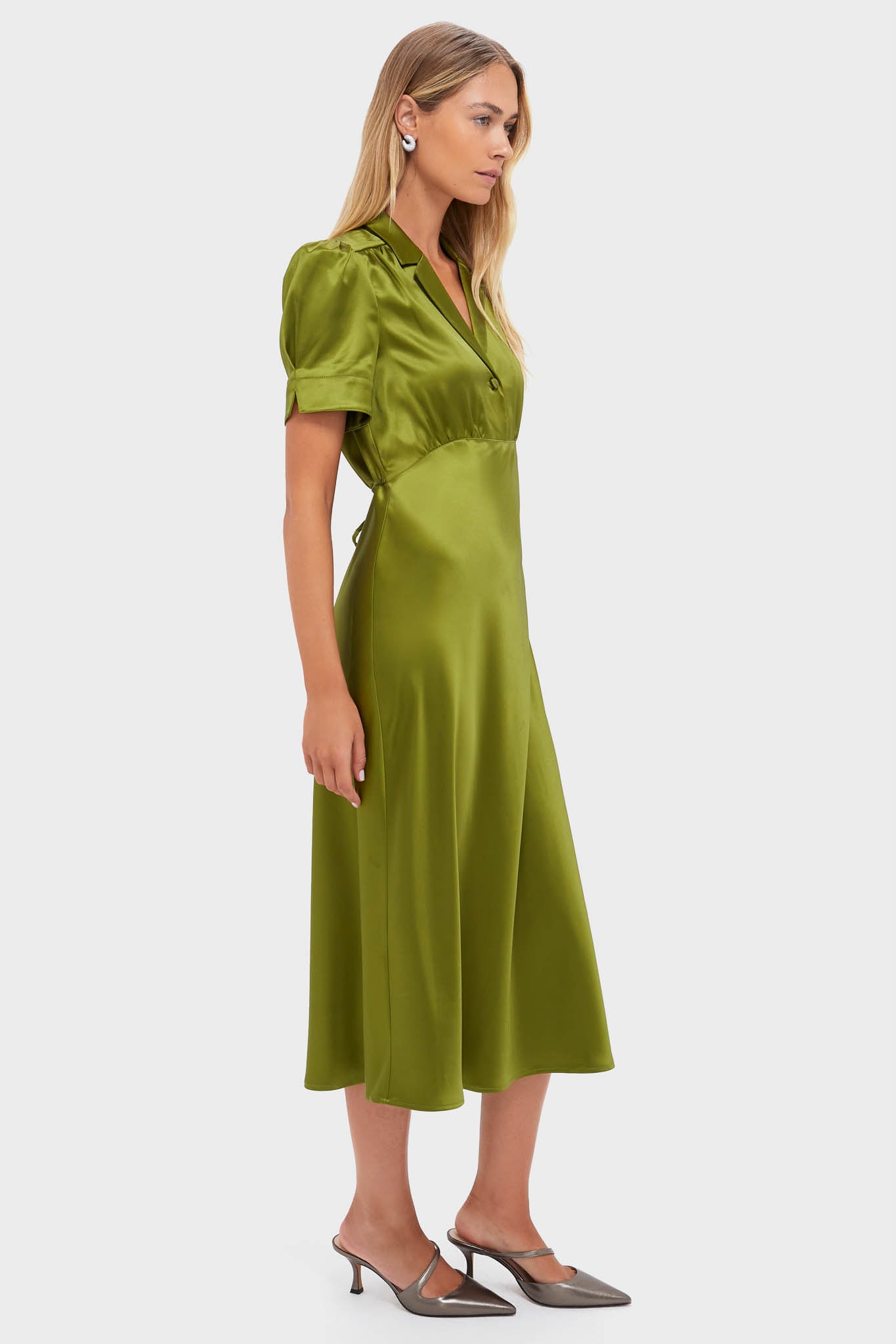 Woodbine Satin Bellamy Dress-Get Girly