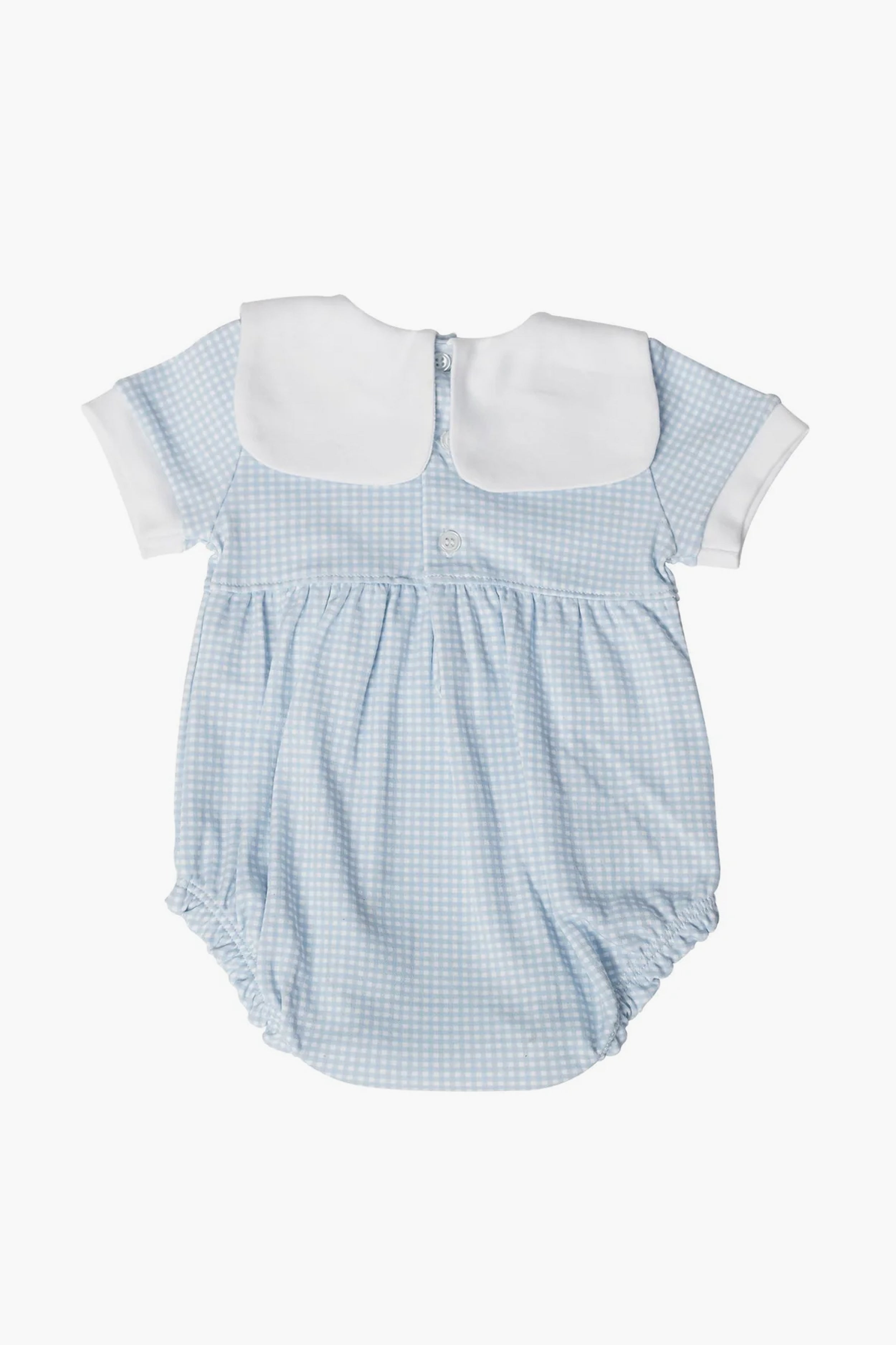 Blue Gingham Baby Bubble-Get Girly