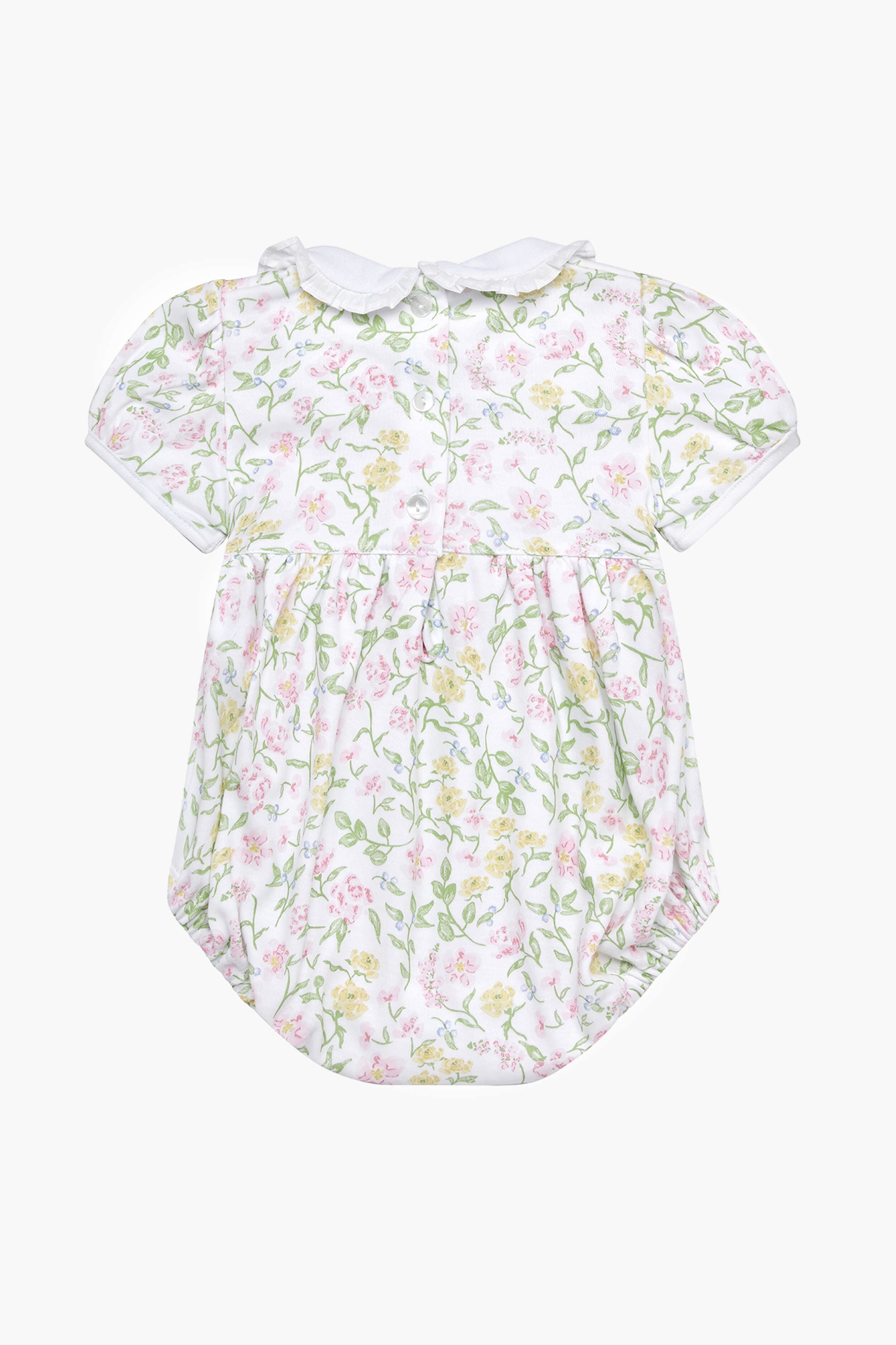 Berry Wildflowers Smocked Bubble-Get Girly