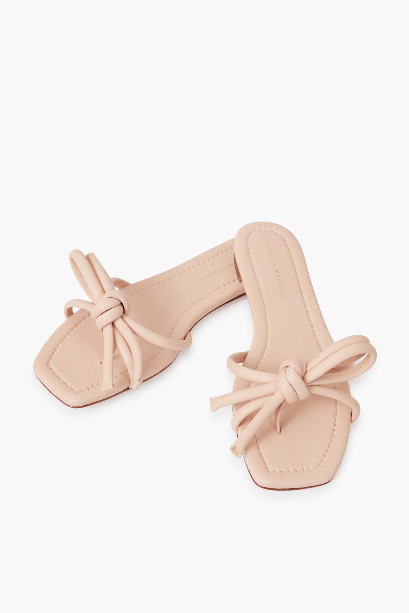 Ballet Hadley Leather Bow Flat Sandals-Get Girly