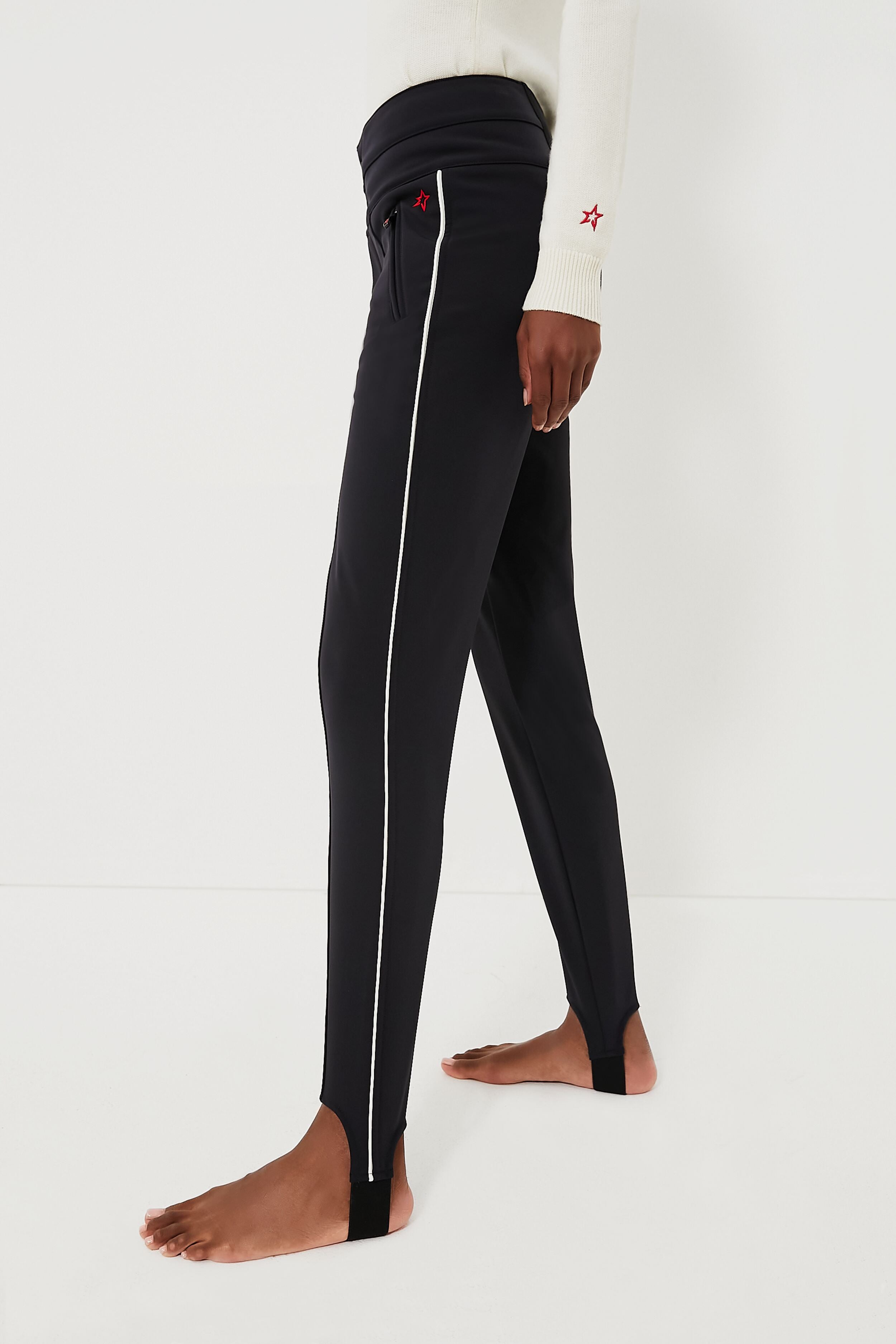 Black Aurora Skinny Stirrup Race Pant-Get Girly
