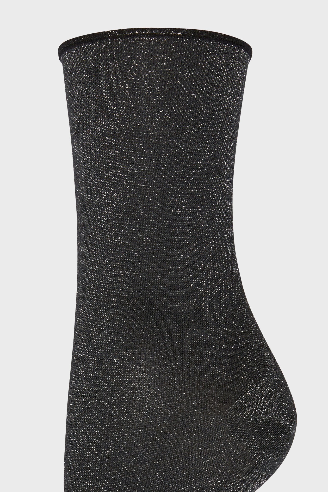 Black Silver Stardust Socks-Get Girly
