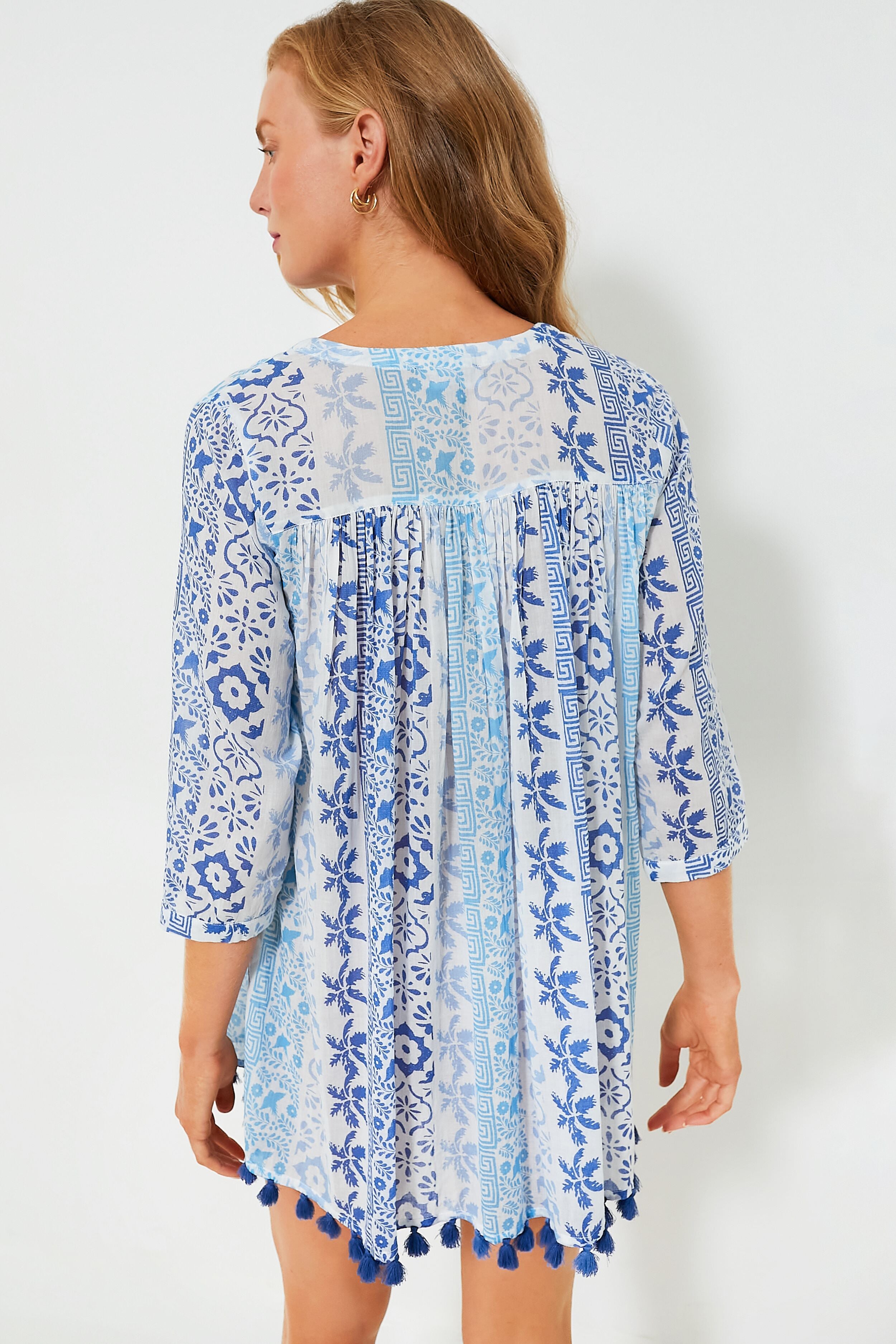 Blue Chichi Seychelles Short Tunic-Get Girly