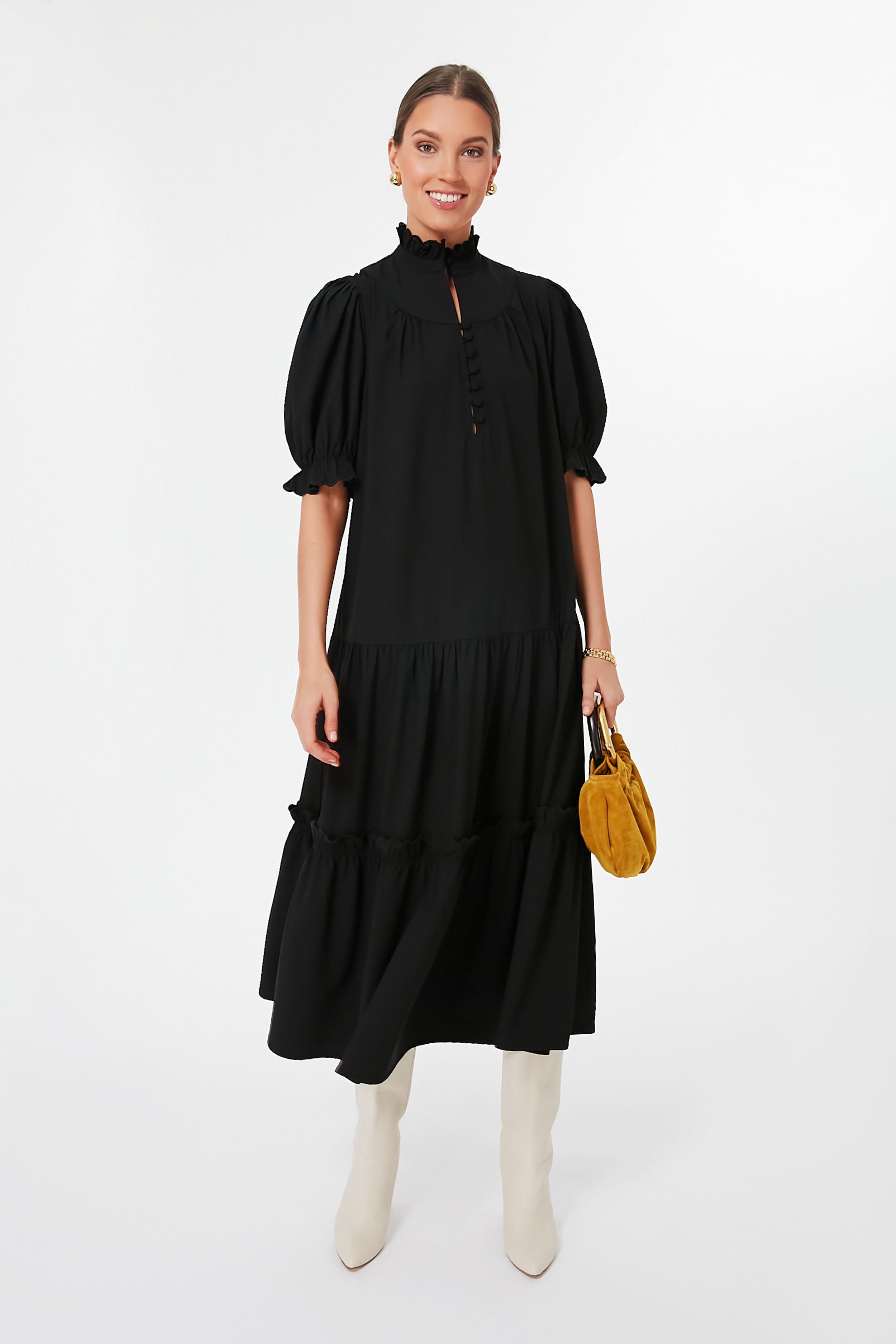 Black Selena Maxi Dress-Get Girly