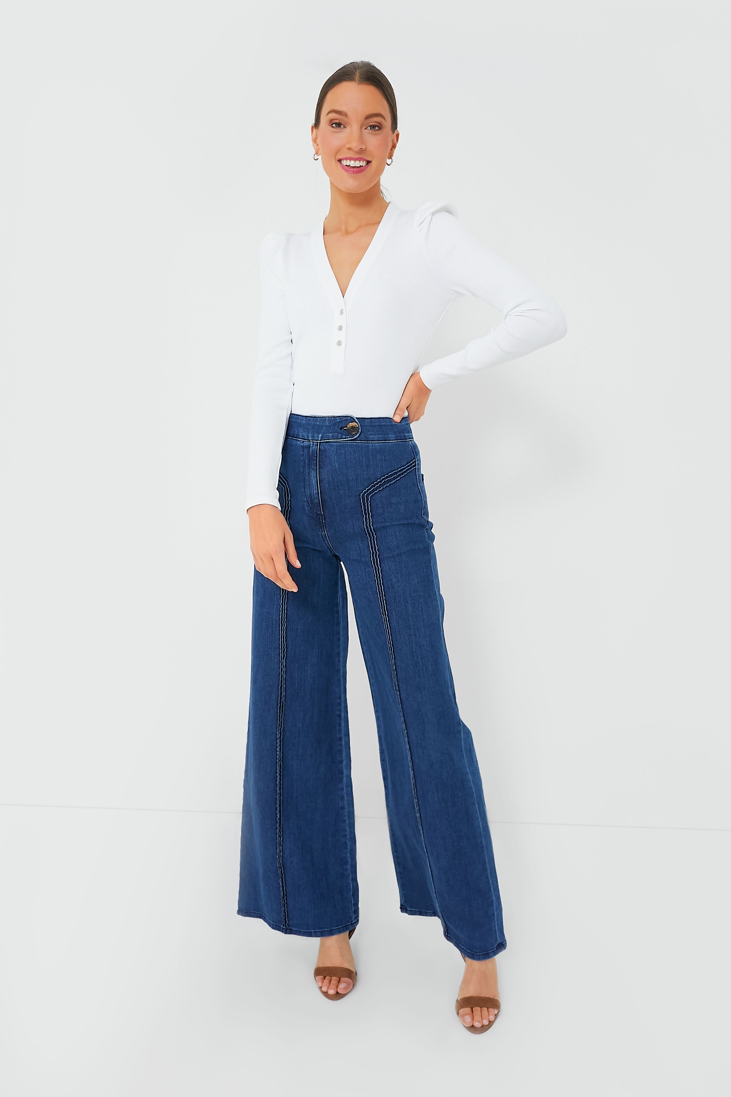 White Dekalb Top-Get Girly