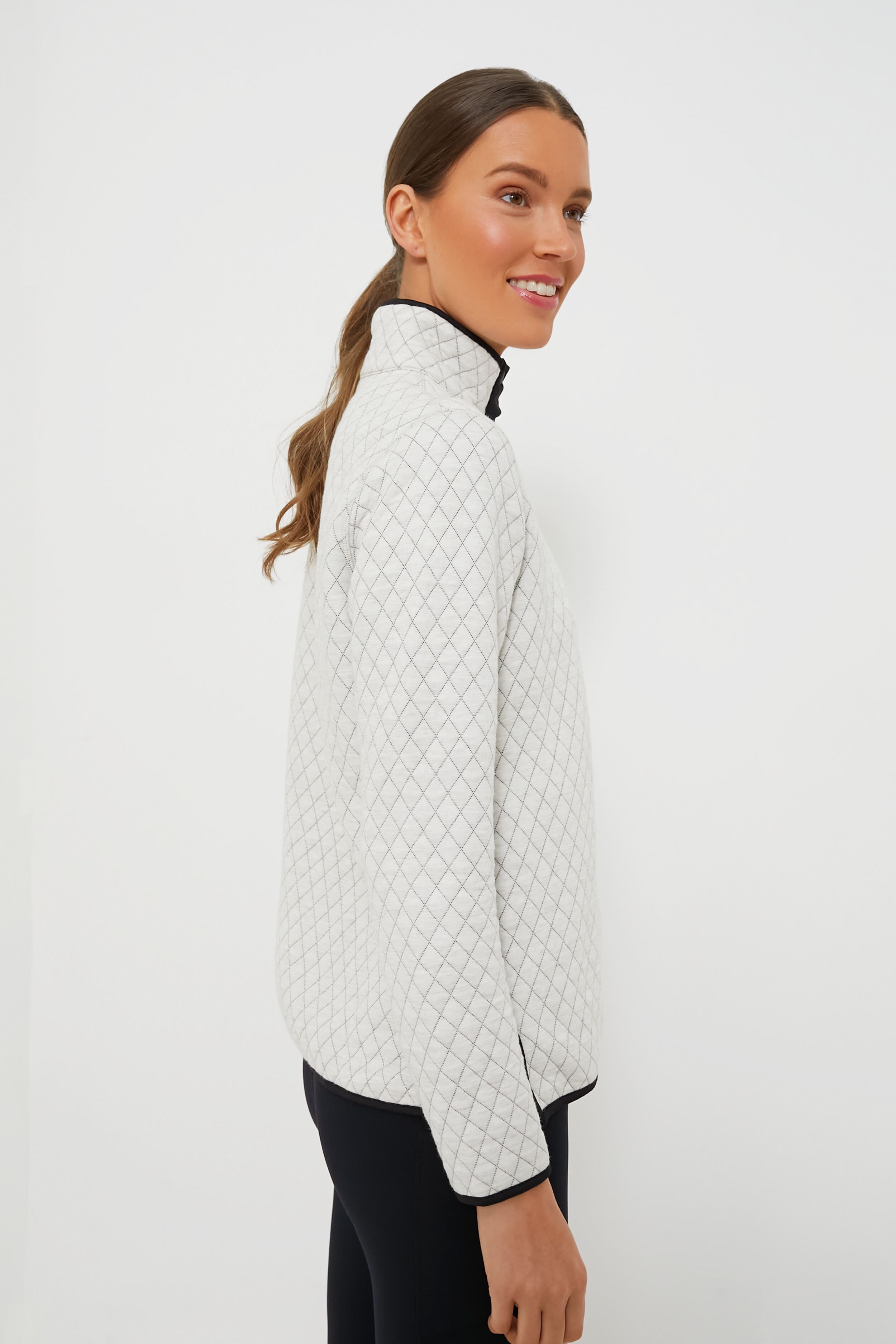 White and Black Corbet Reversible Pullover-Get Girly