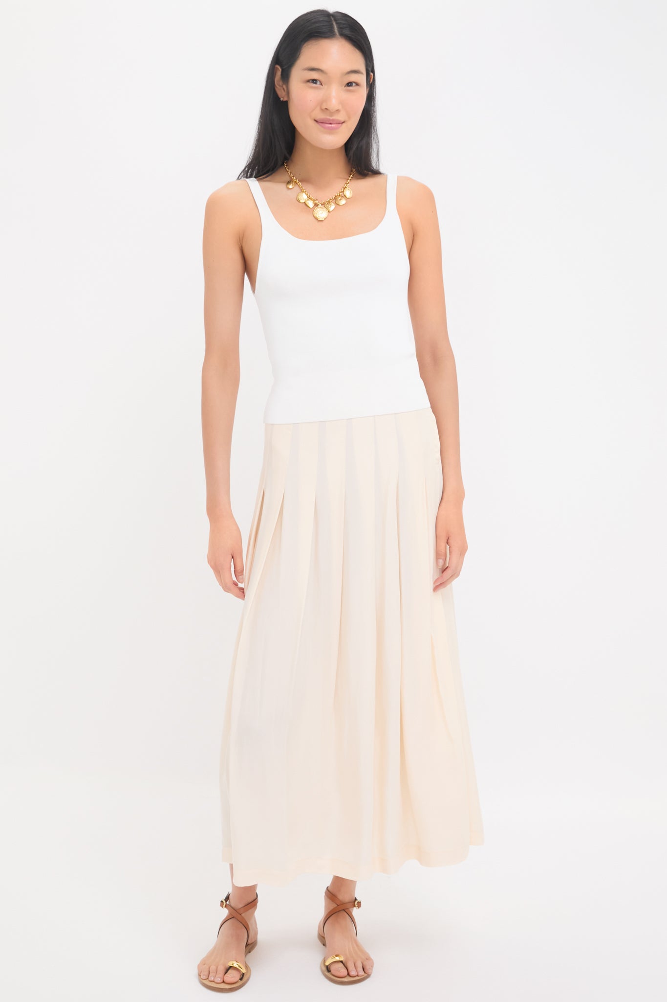 Arctic Wolf Atelier Pleated Maxi Skirt-Get Girly
