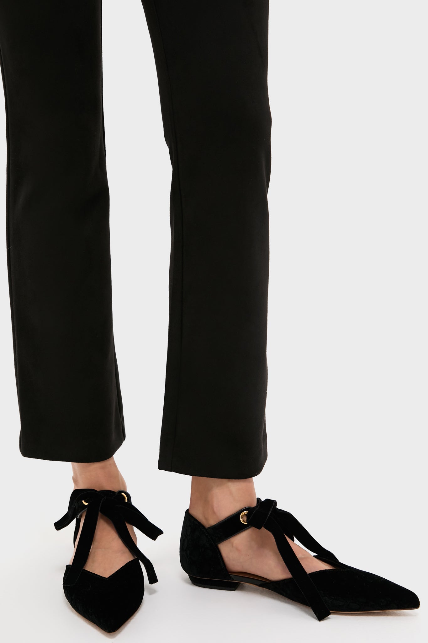 Black Corinna Bow Flats-Get Girly