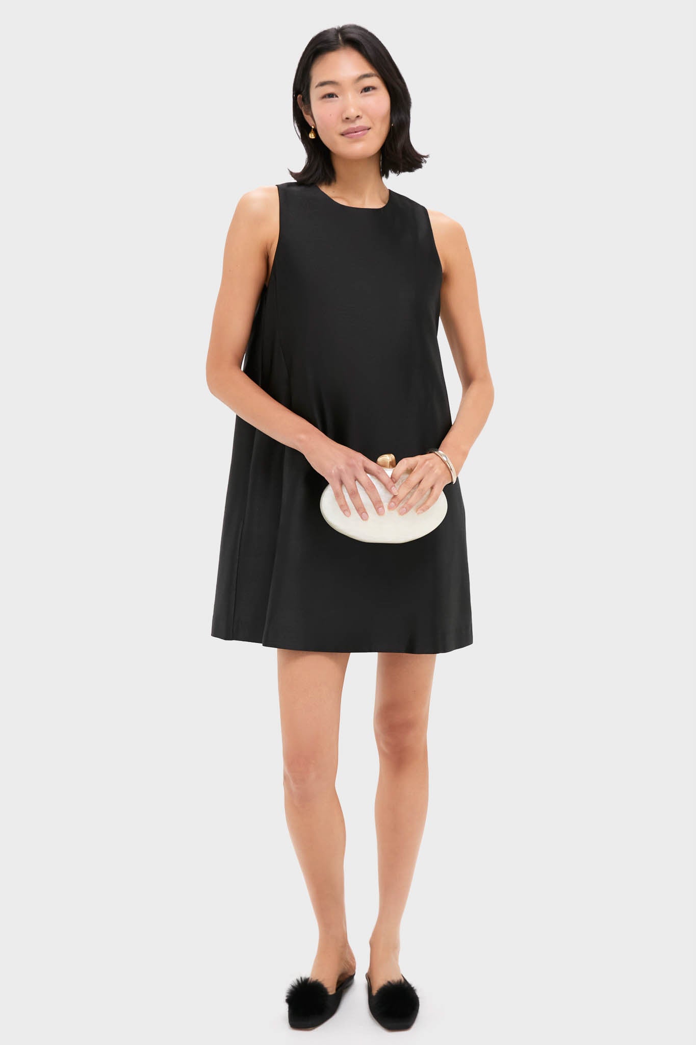 Black Dupioni Marlowe Dress-Get Girly