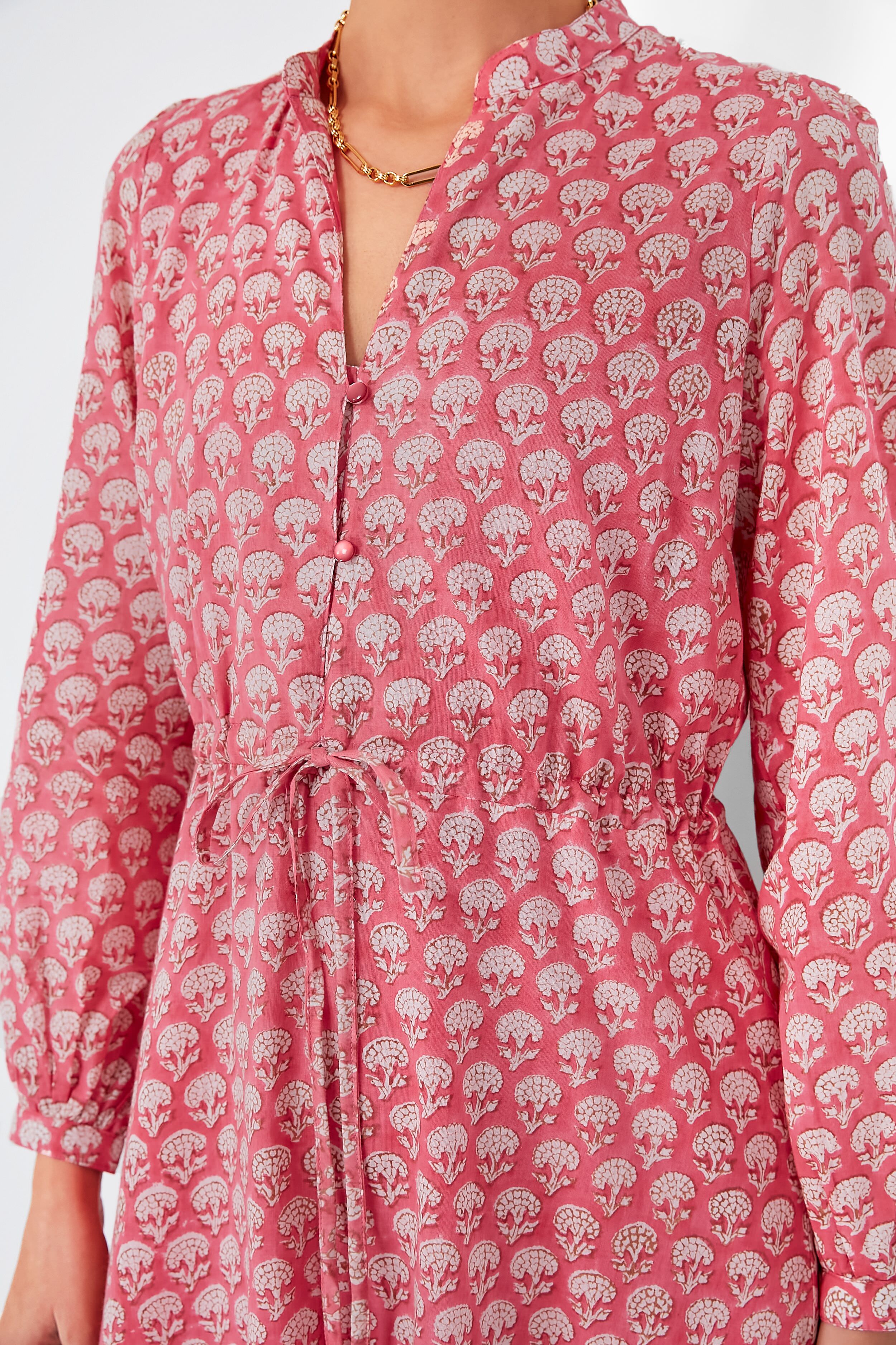 Crescent Flower Bon Pink Frances 3 Dress-Get Girly