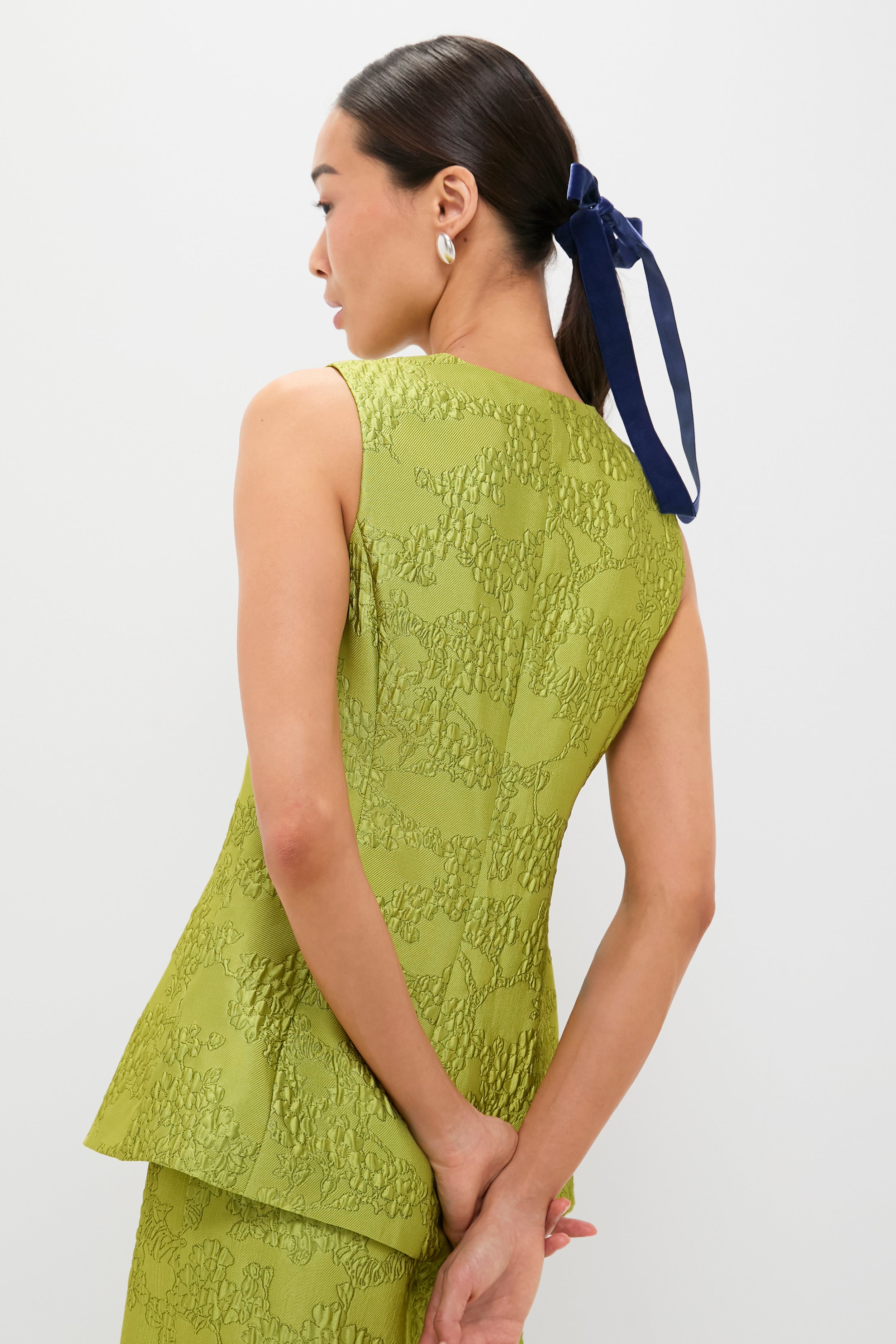 Brocade Metallic Duke Top-Get Girly