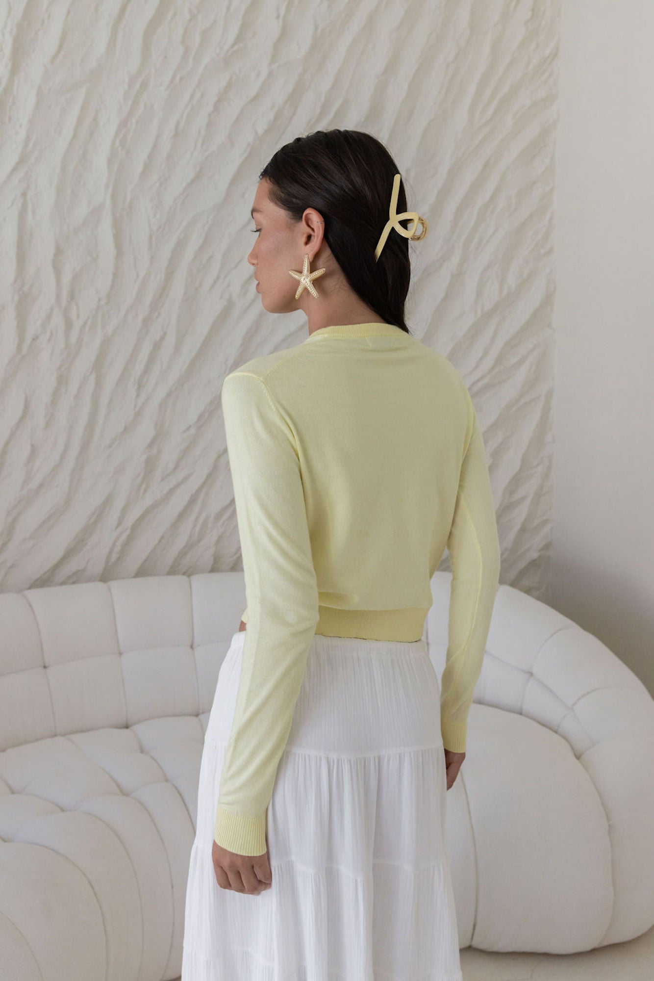 Cardi Season Long Sleeve Cardigan Yellow-Trogz