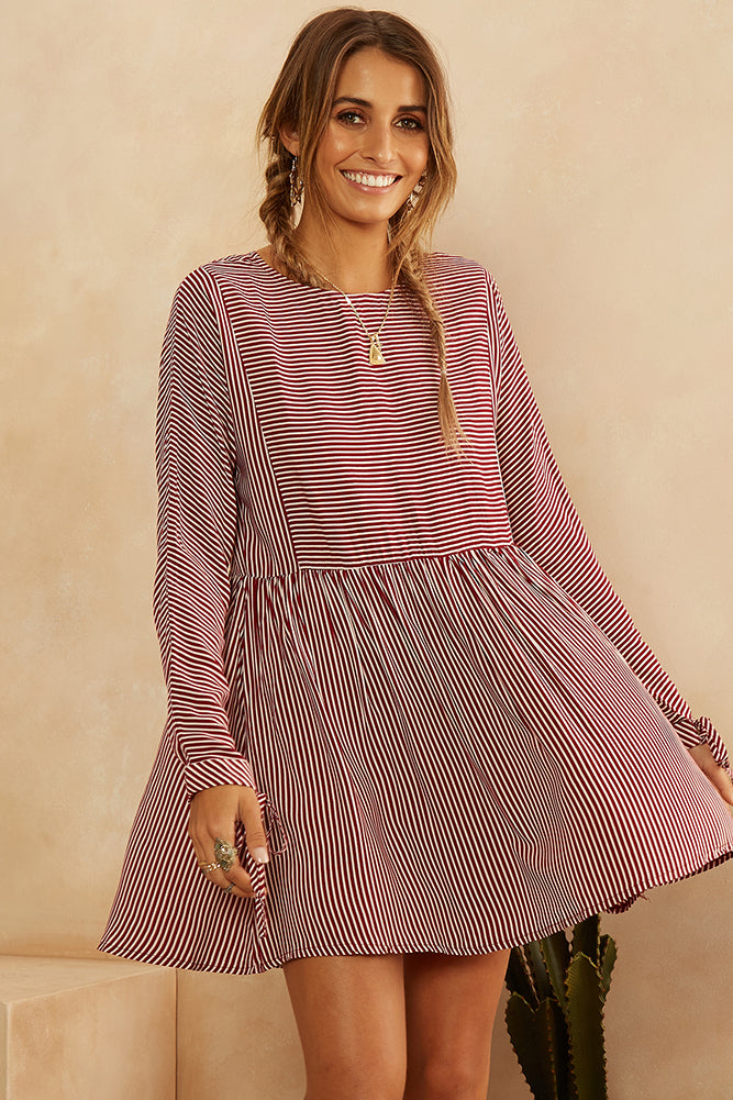 A Sudden Light Dress Wine-Trogz