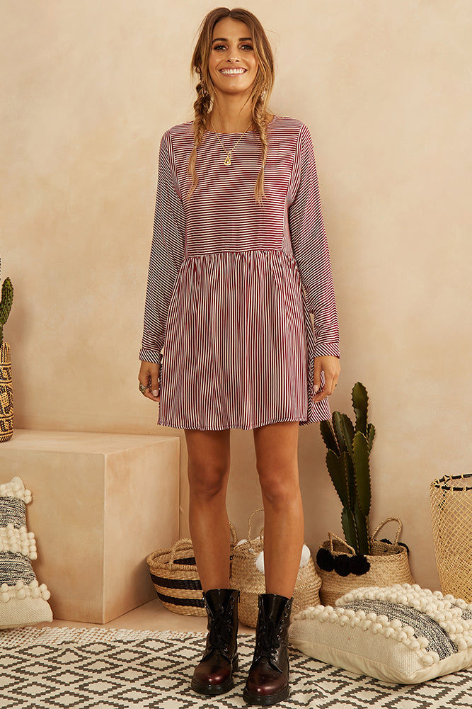 A Sudden Light Dress Wine-Trogz