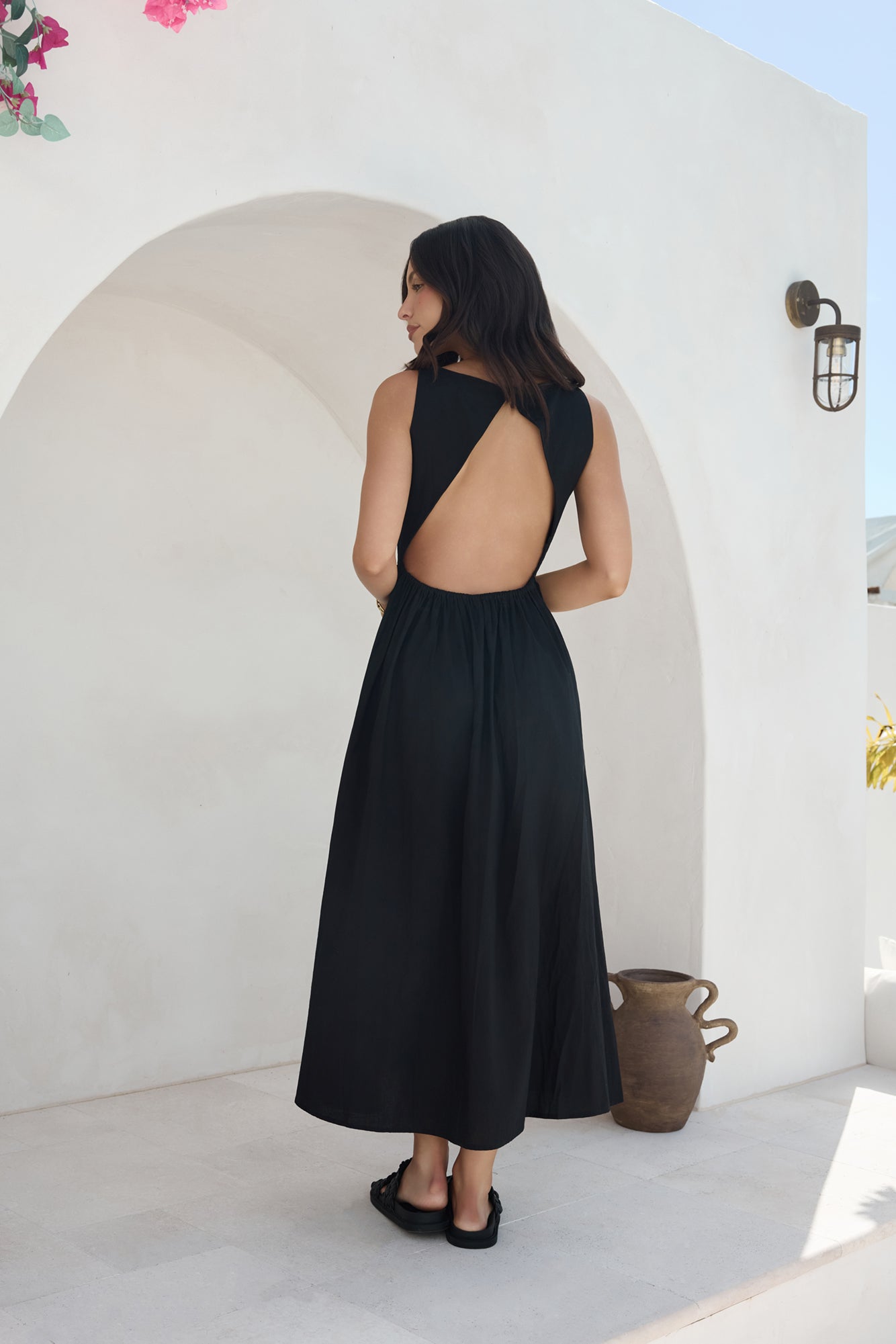 Chasing Daylight Maxi Dress Black-Trogz