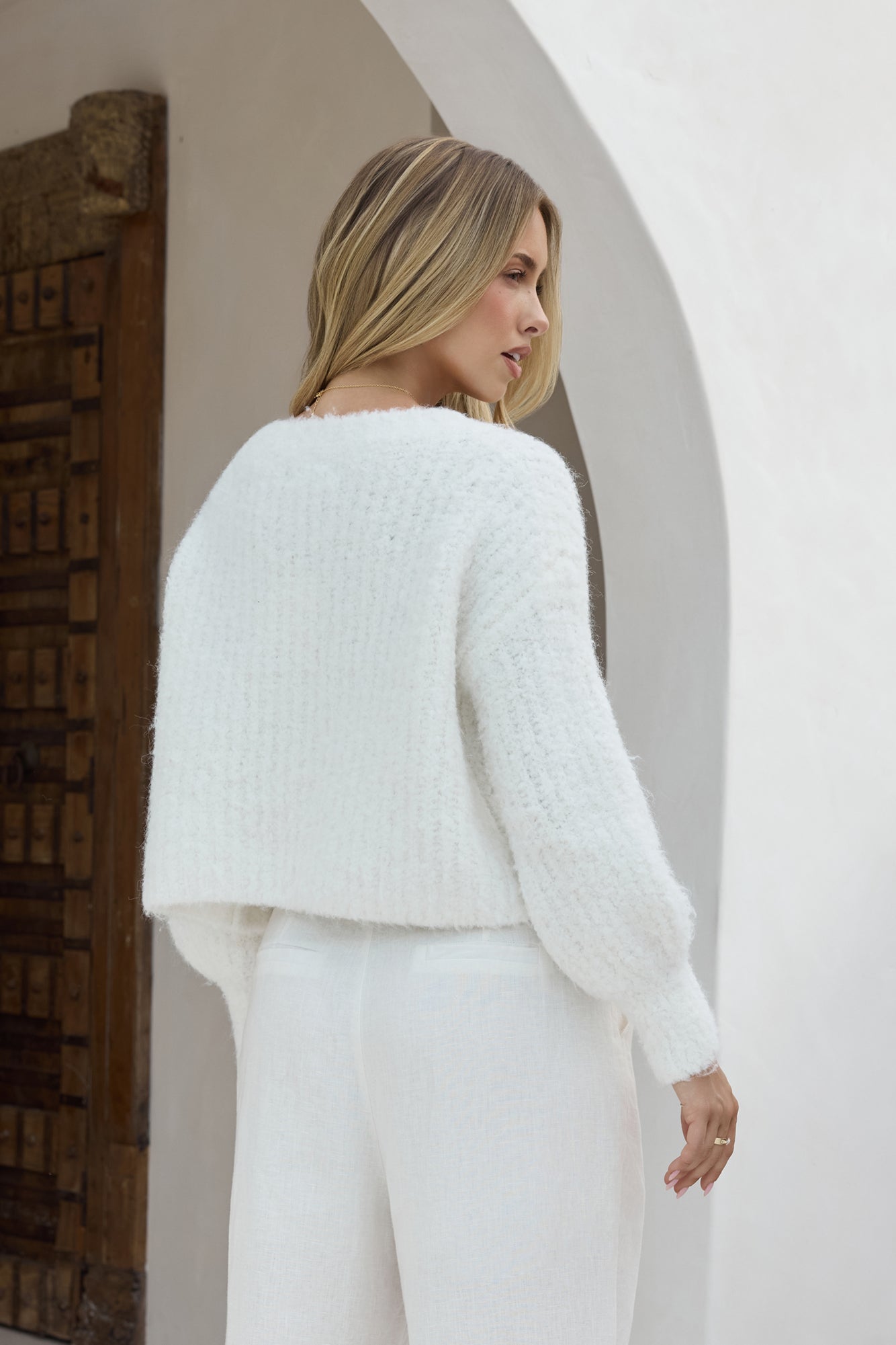 Ice Queen Knit Cardigan White-Trogz