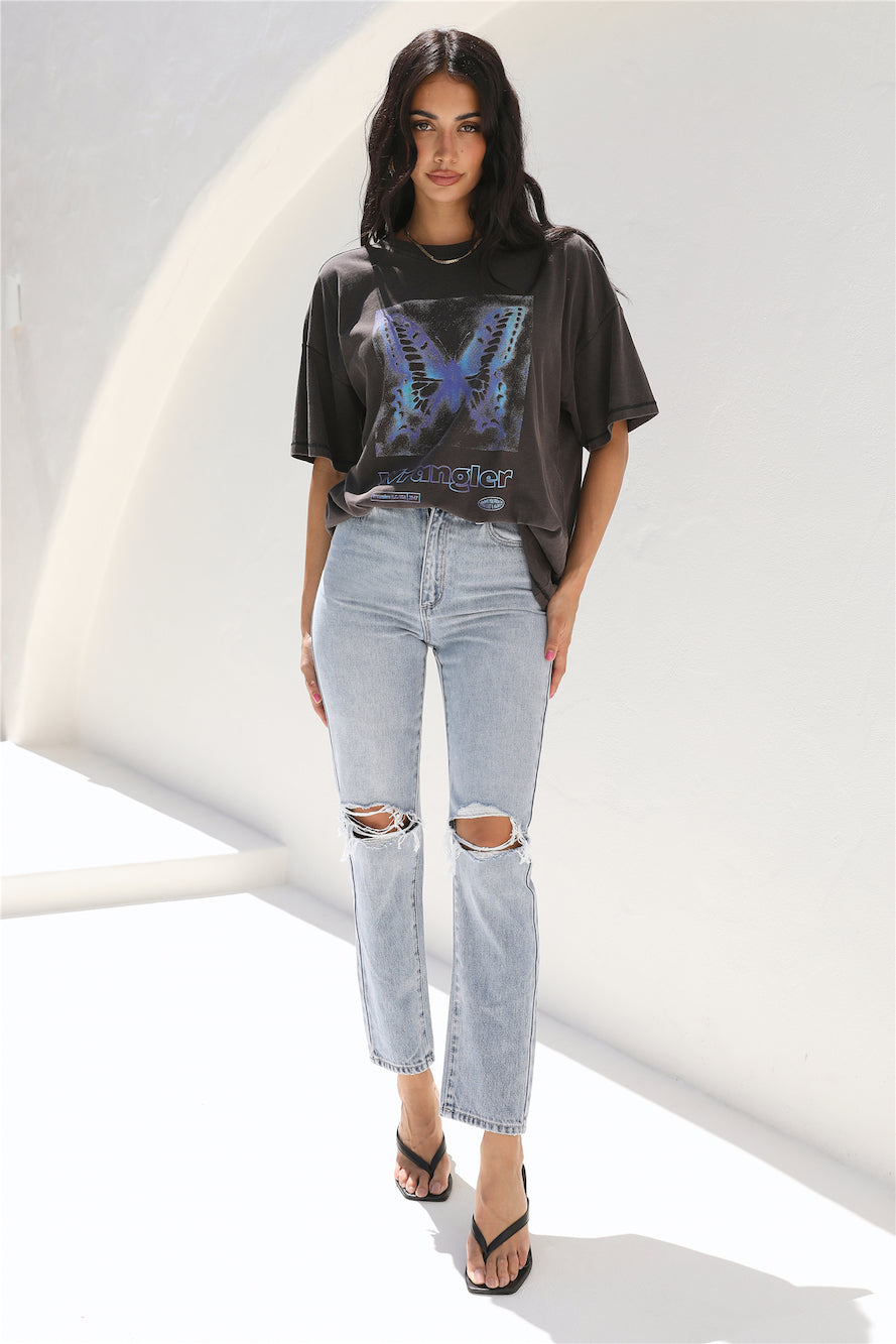 ABRAND A '94 High Slim Jeans Distressed Vintage Blue-Trogz