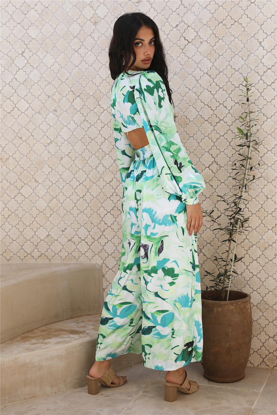 Another Life Jumpsuit Green-Trogz