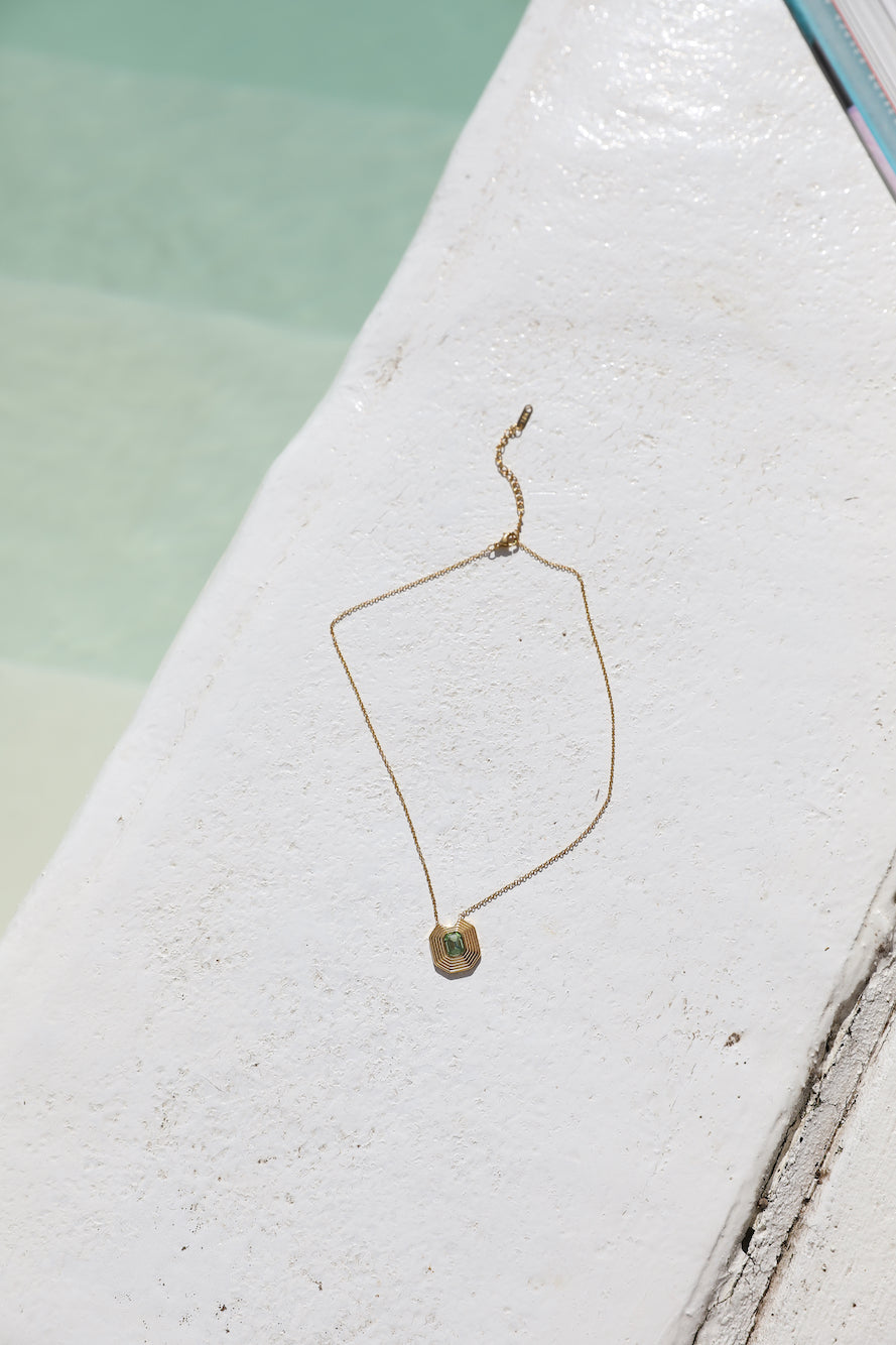 18k gold plated Refractions Necklace-Trogz