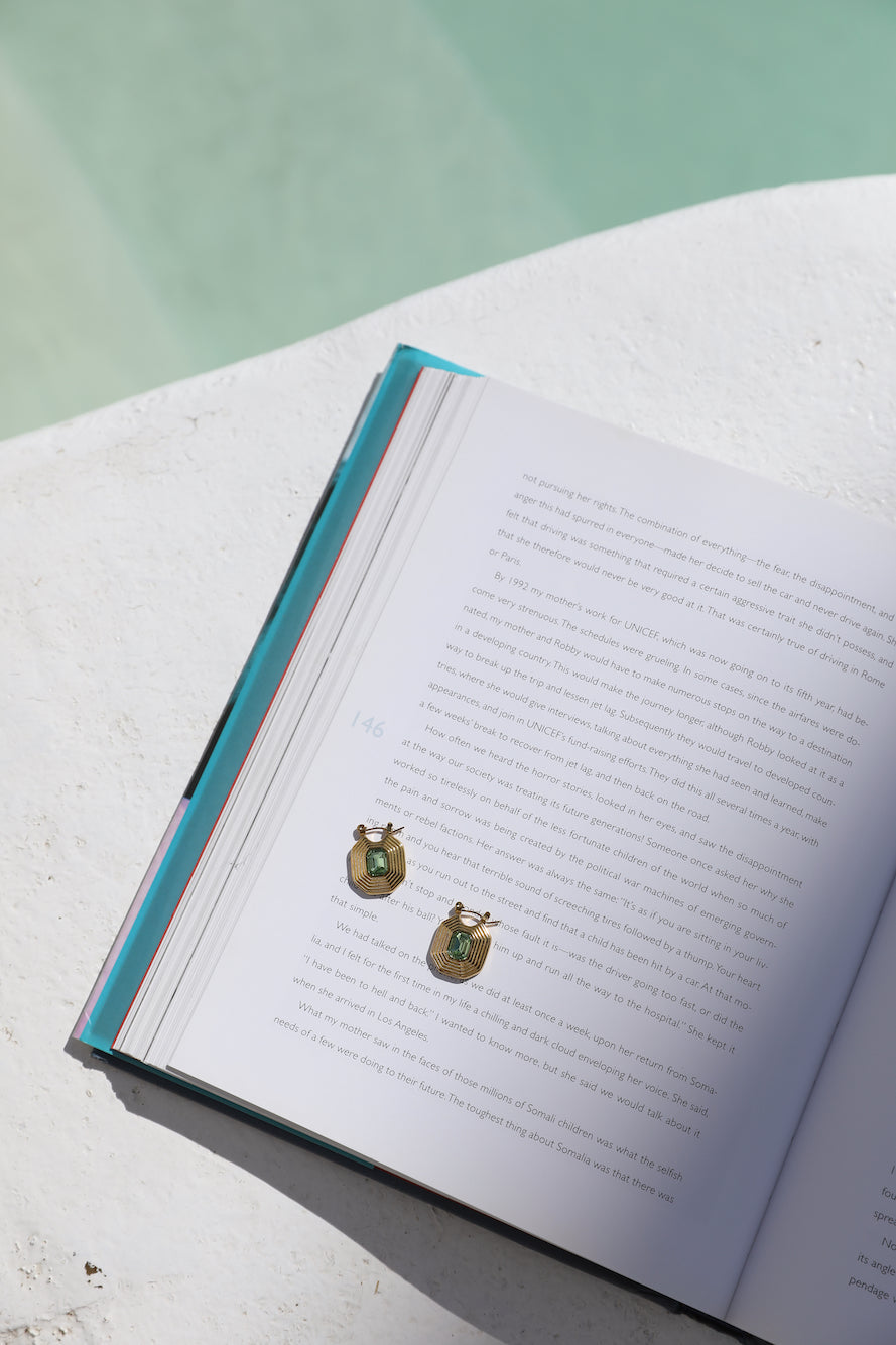 18K Gold Plated Treasure Tower Earrings-Trogz