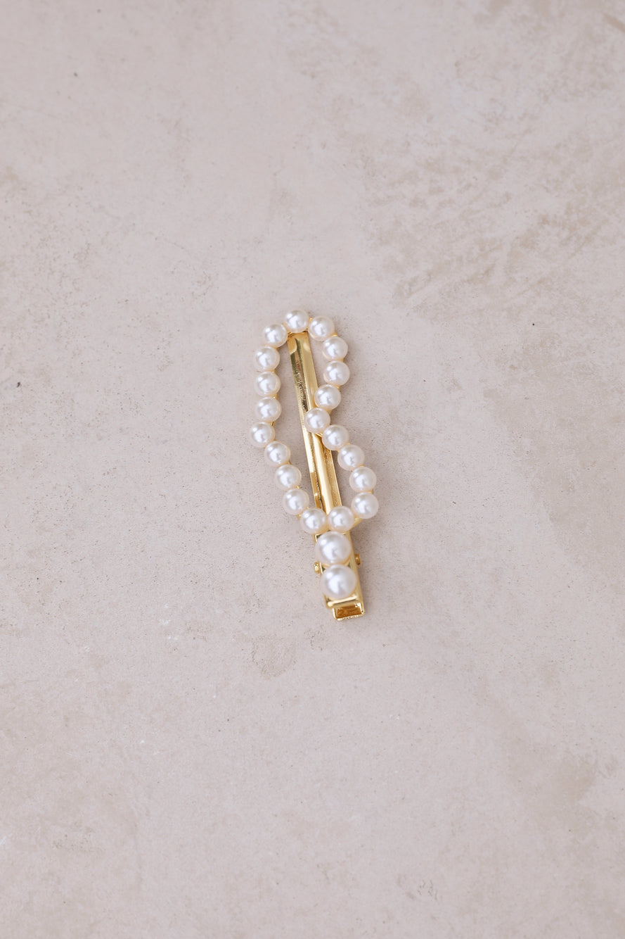 Queen Of Hearts Hair Clip White-Trogz