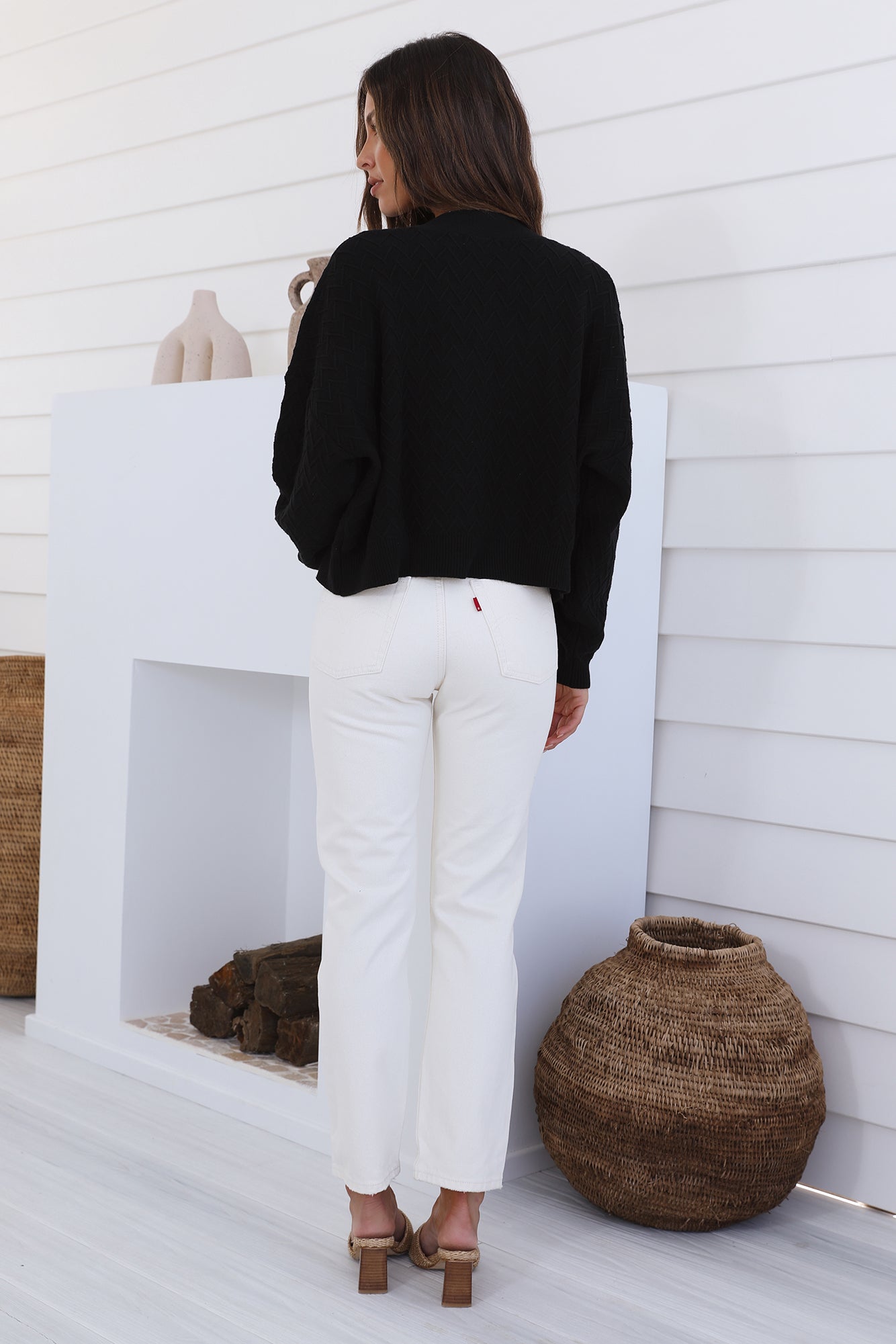 CHARLIE HOLIDAY Camila Cardigan Black-Trogz